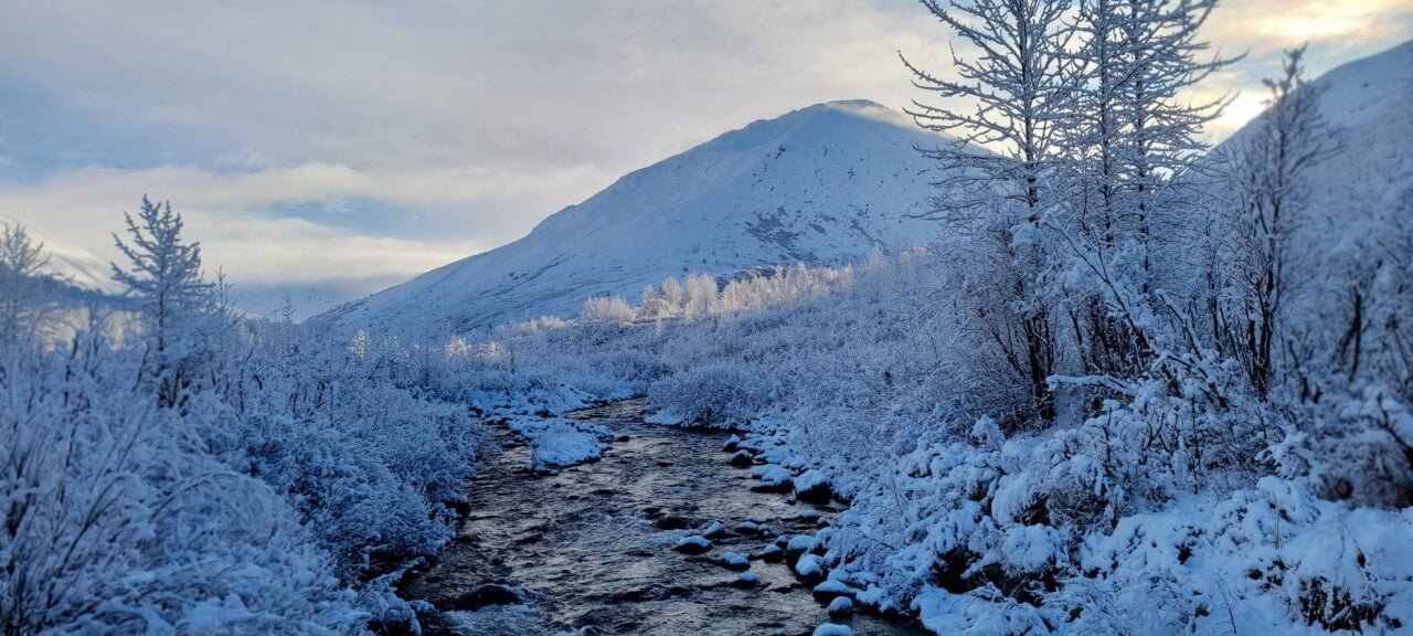 Winter Landscape With River