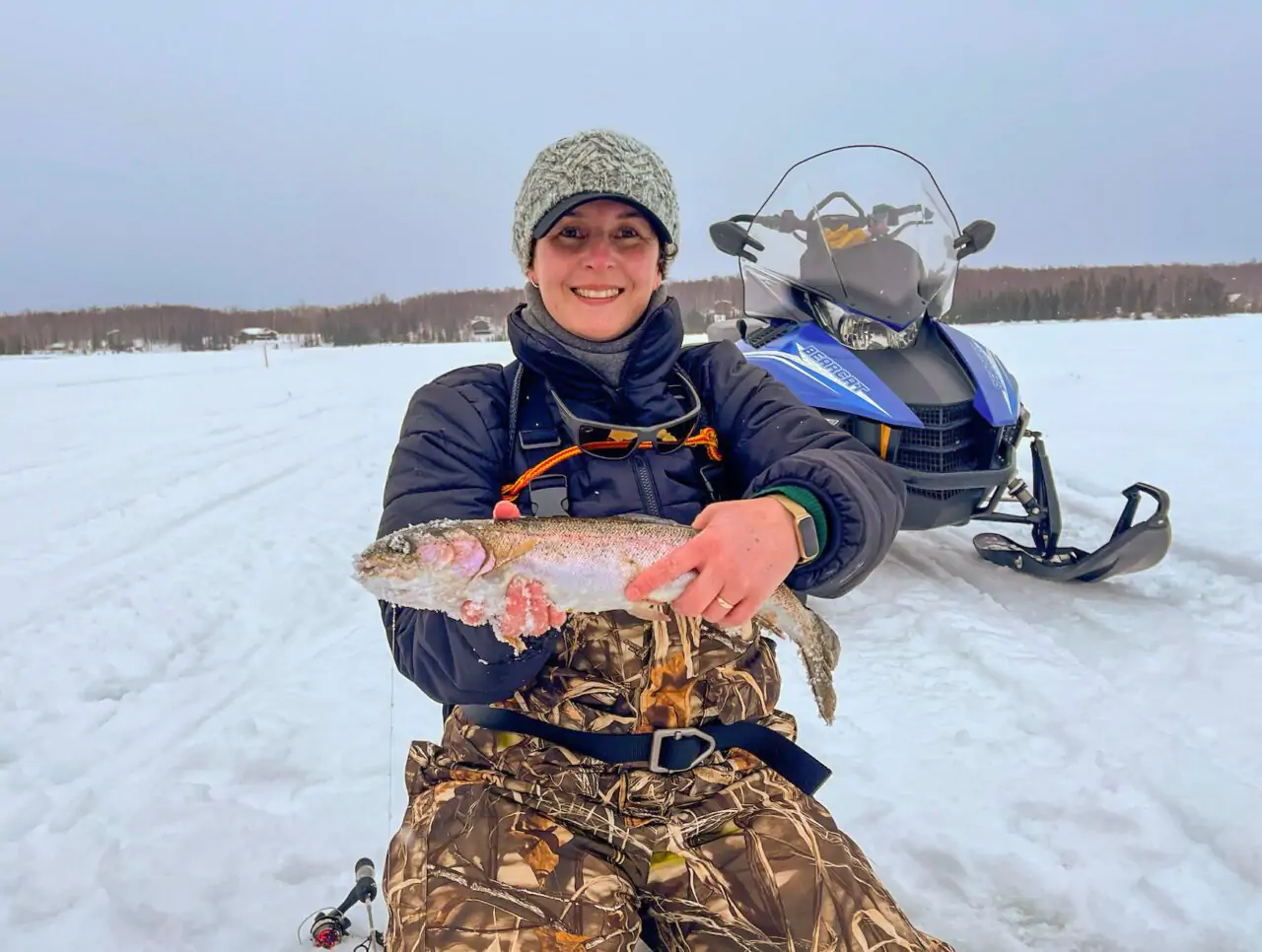 Woman With Her Catch