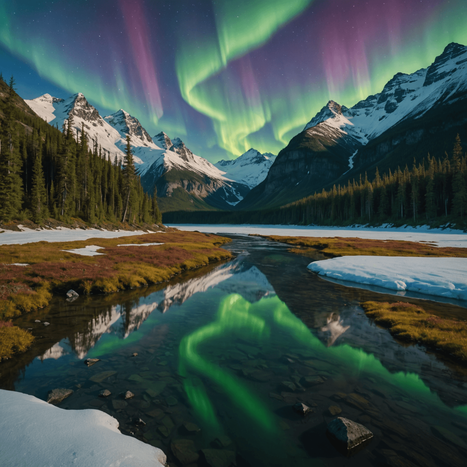 A group of adventurers preparing for a dog sledding tour in Alaska