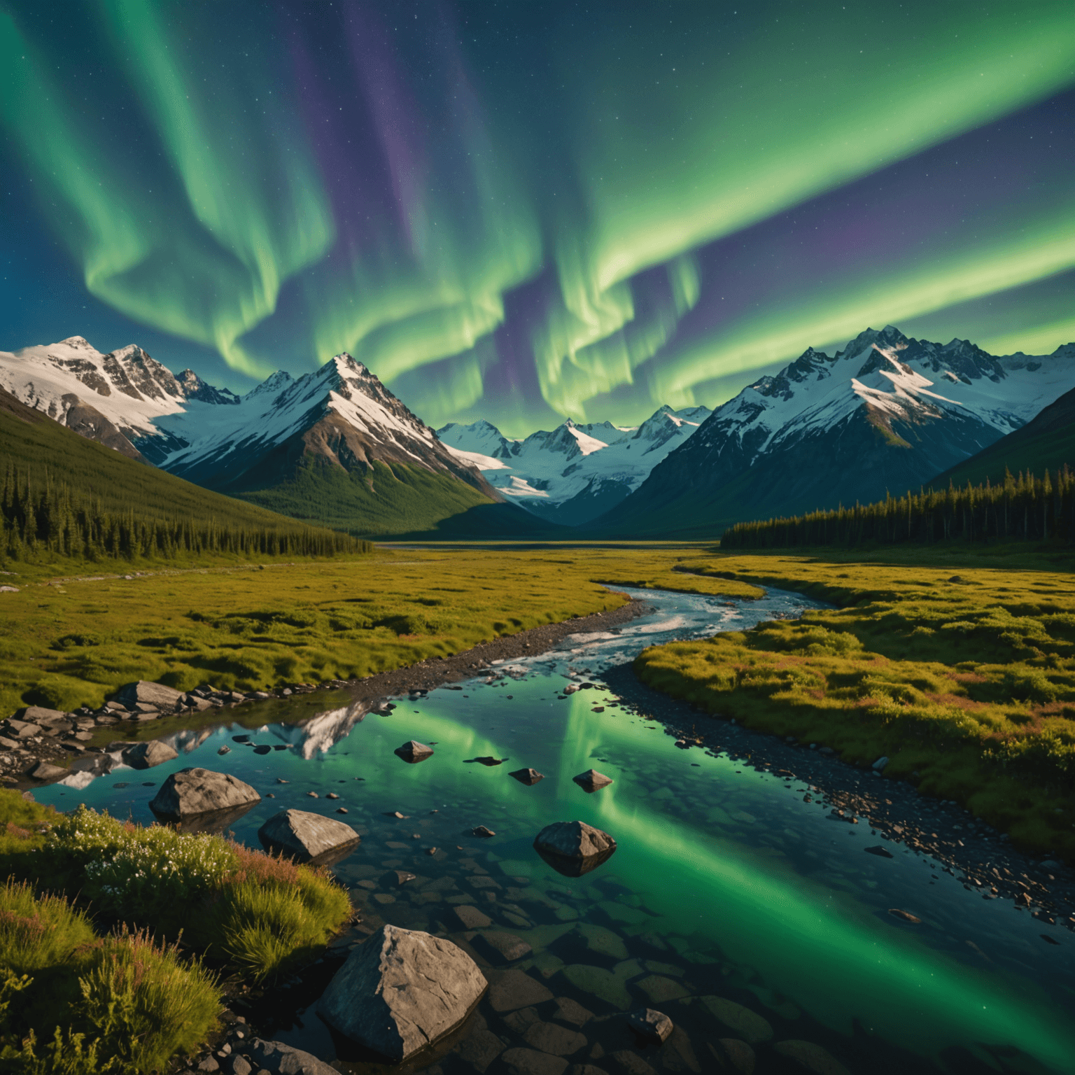 Illustration of Earth's magnetic field and solar particles