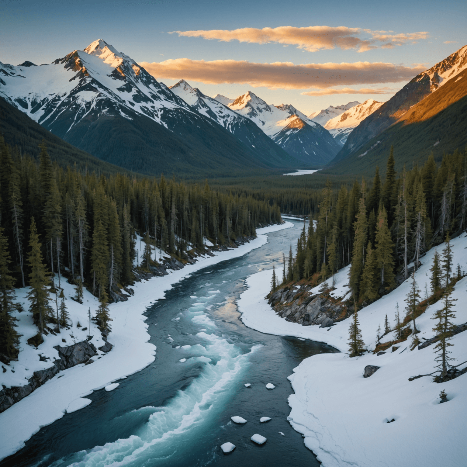 Photo of a winter aurora viewing setup with camera and tripod