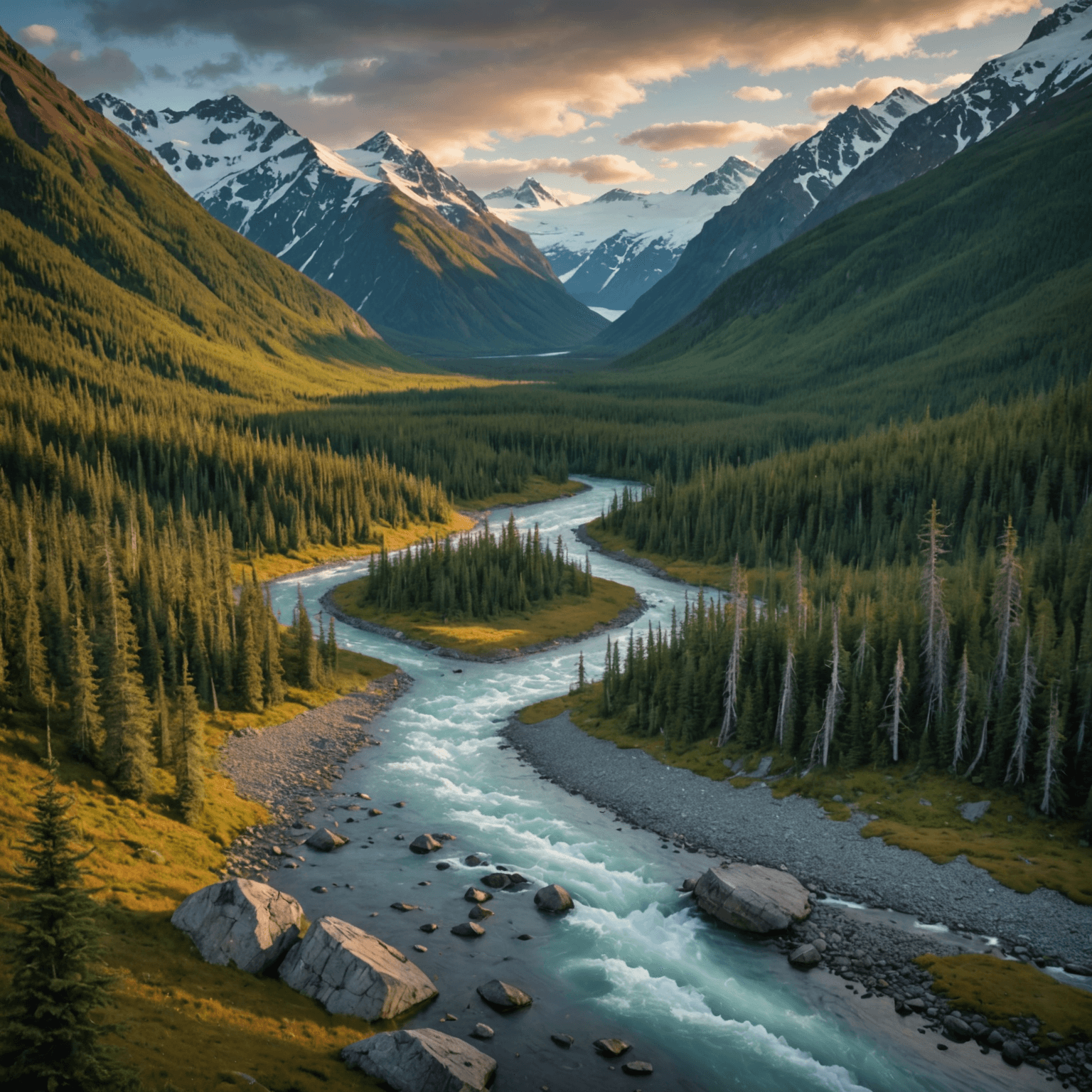 A map of Alaska highlighting key Northern Lights viewing locations