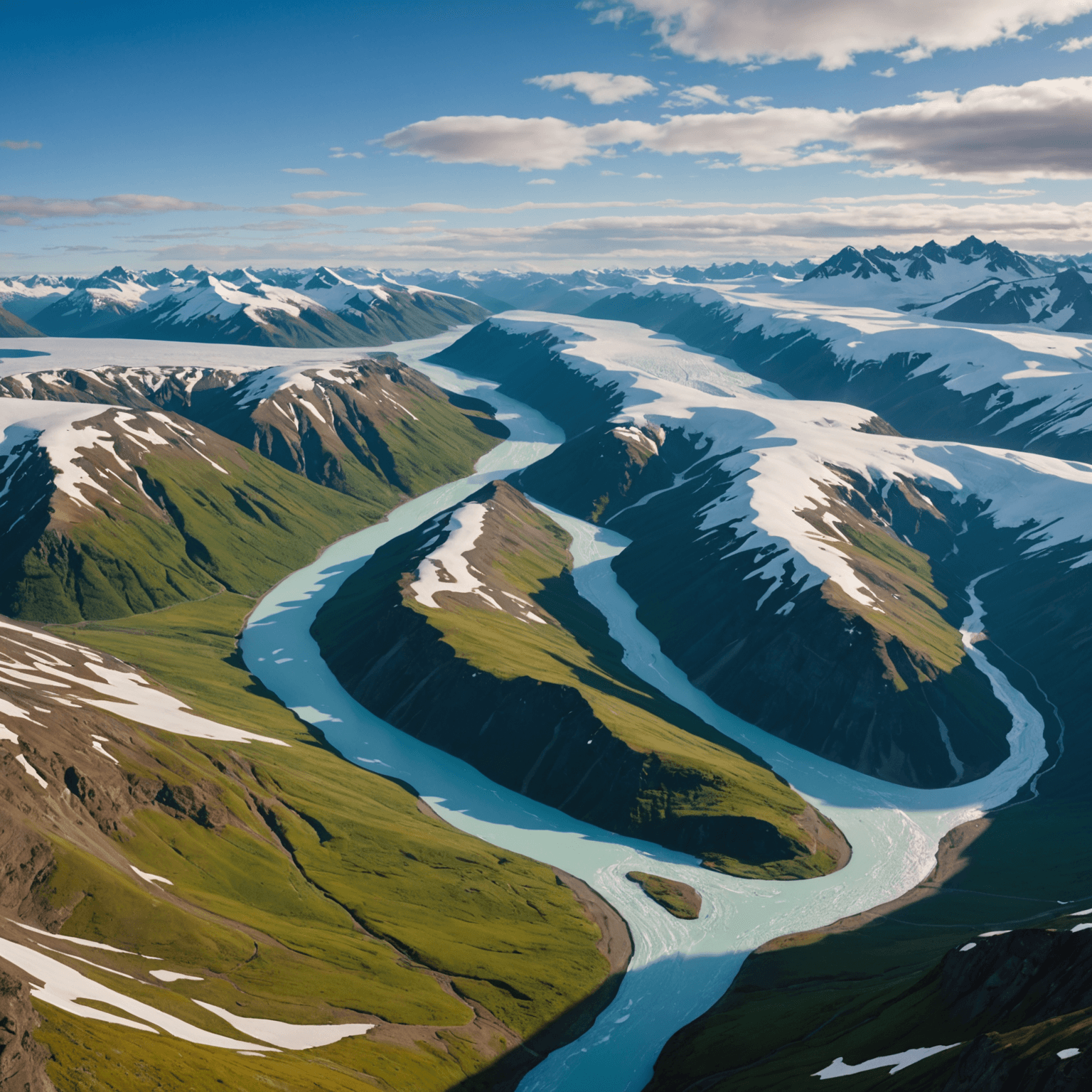 A group of tourists on an Anchorage day trip tour, observing a glacier with the guidance of a tour leader.