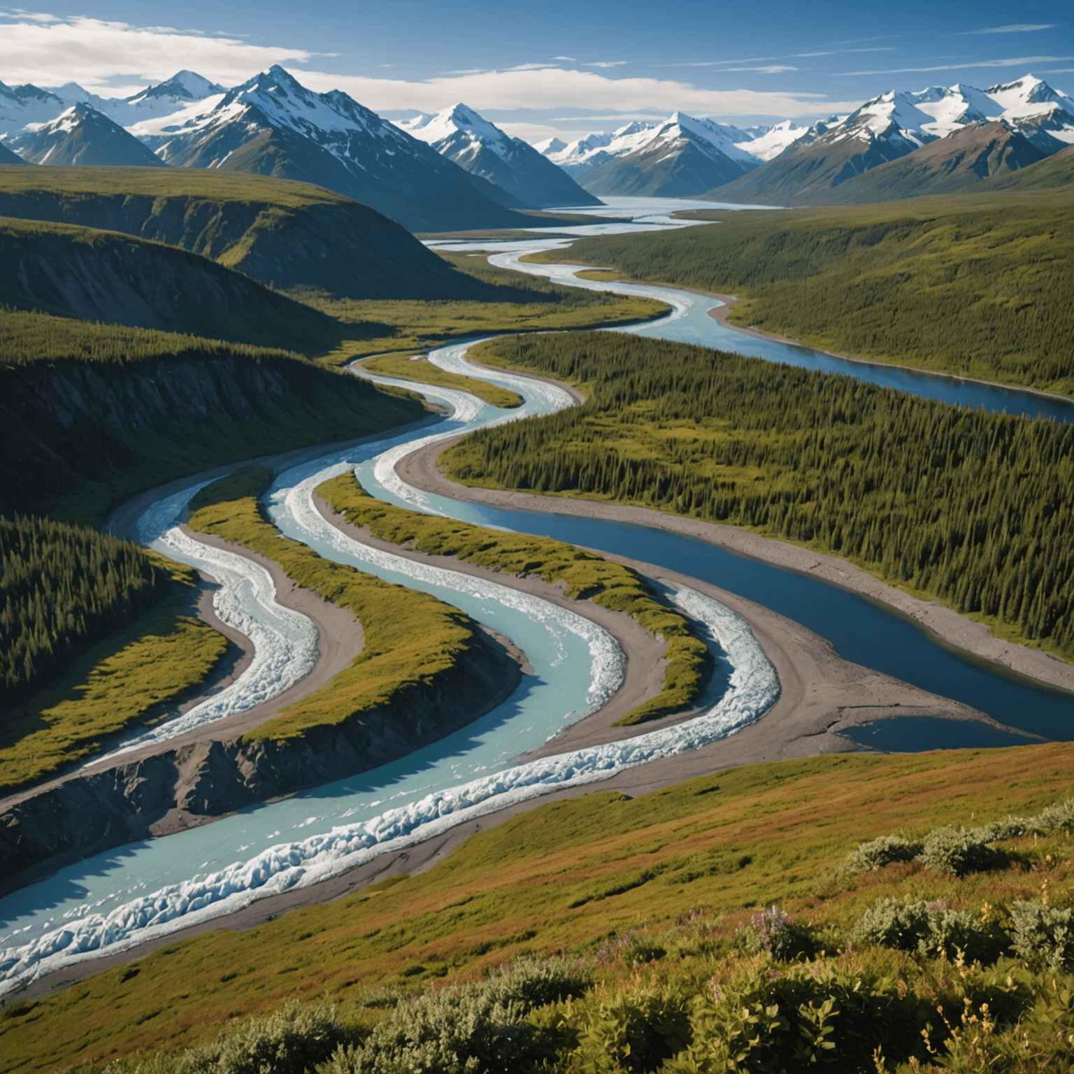 The northern lights dancing over the cityscape of Tromsø, with reflections on the water.