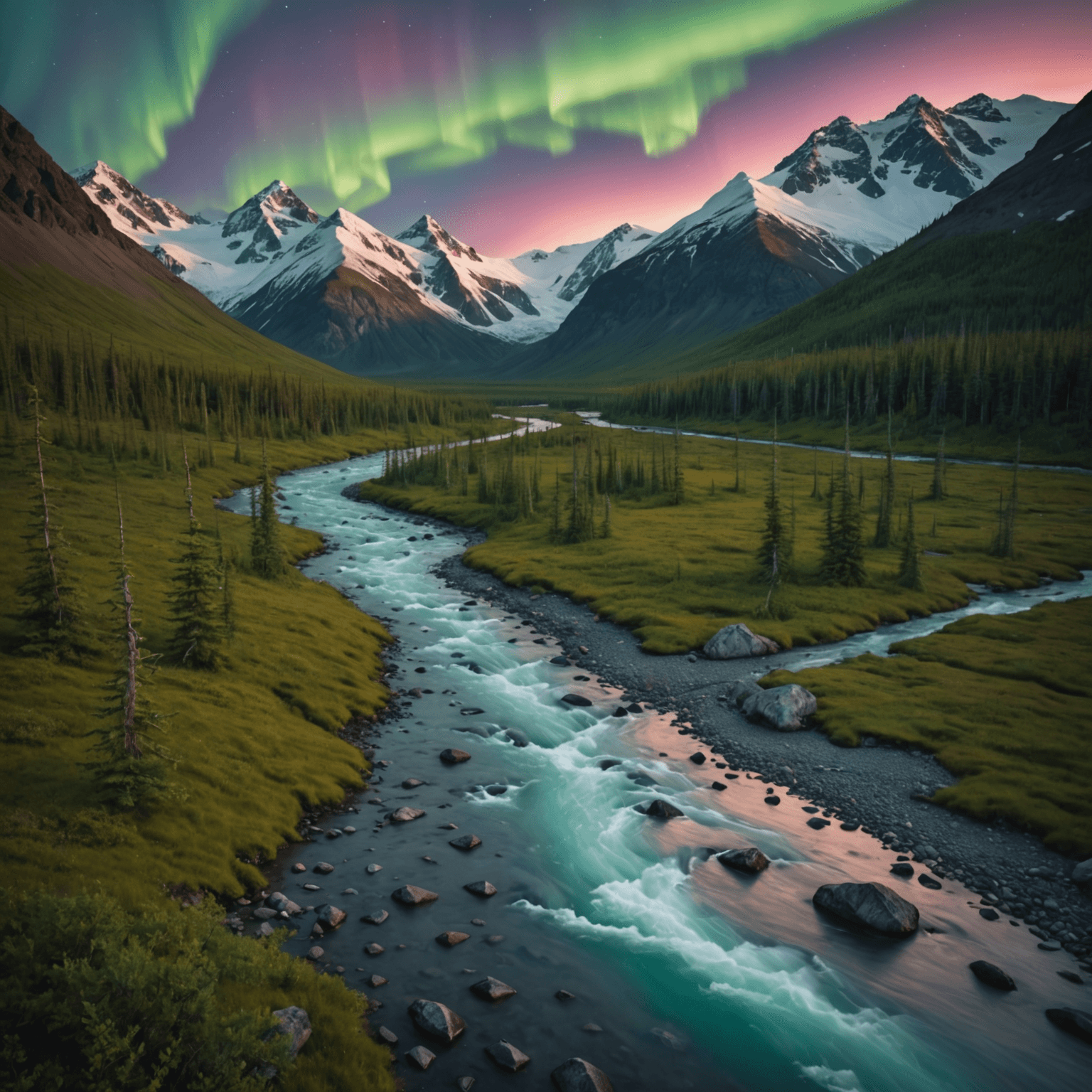 Cruise ship sailing through Alaska's Inside Passage