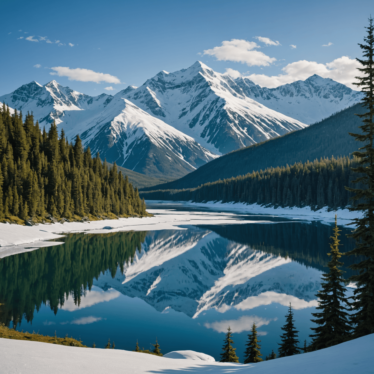 A tour guide leading a group through the Alaskan wilderness.