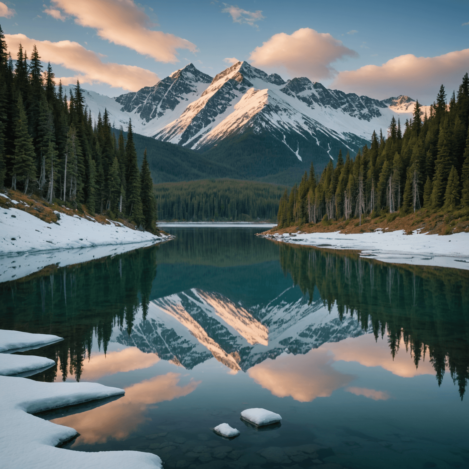 Travelers bundled up in winter gear, gazing at the Northern Lights