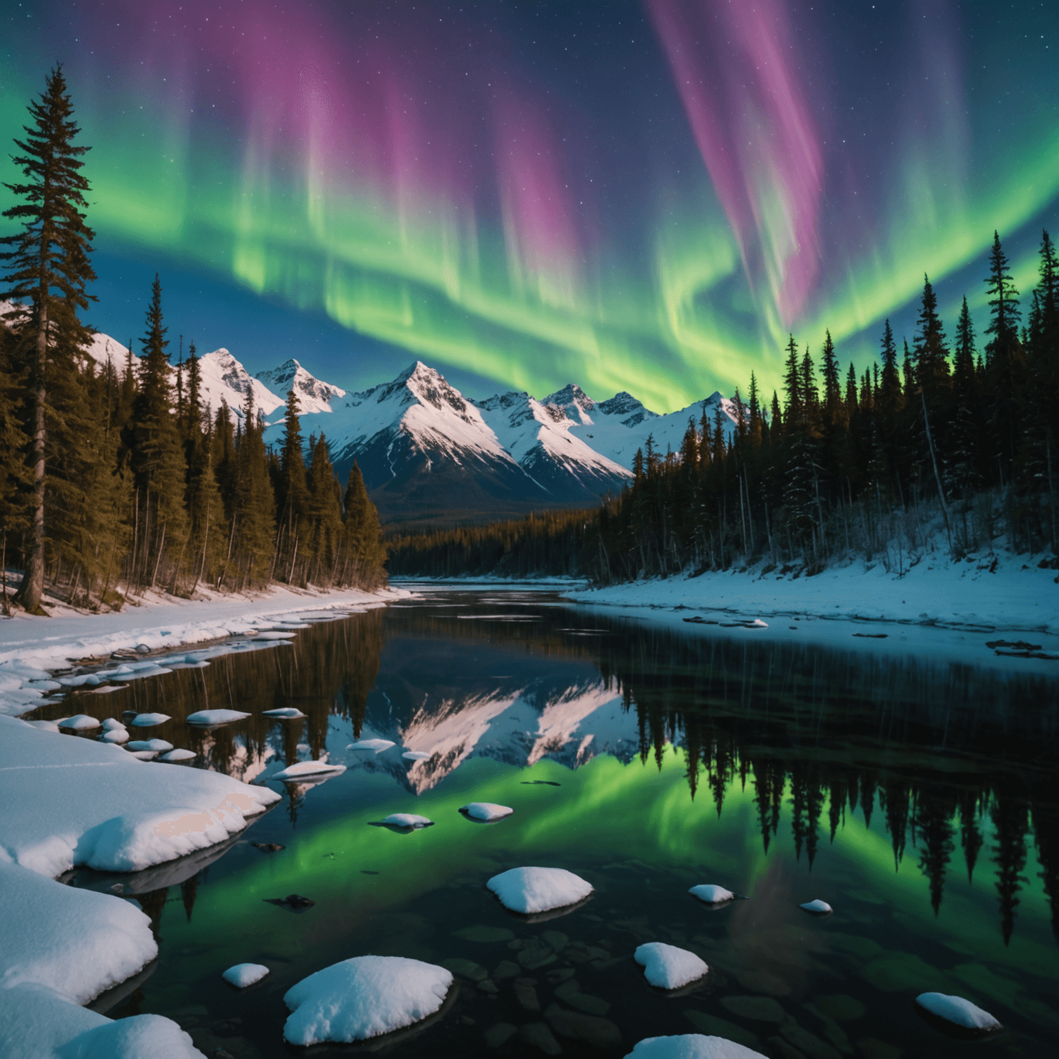 Map of Alaska highlighting the best locations for aurora photography