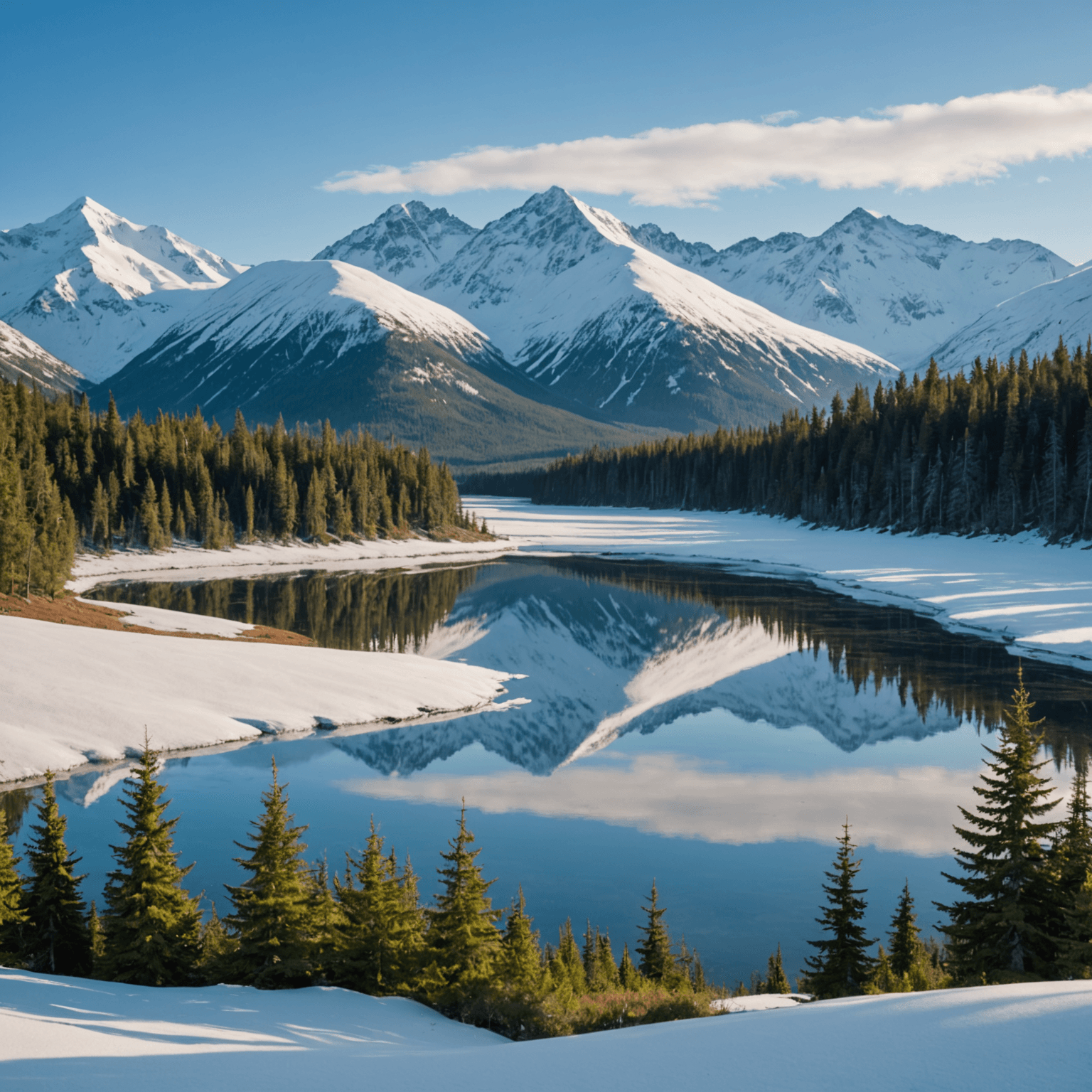 A sled dog team resting after a completed run, basking in the sun