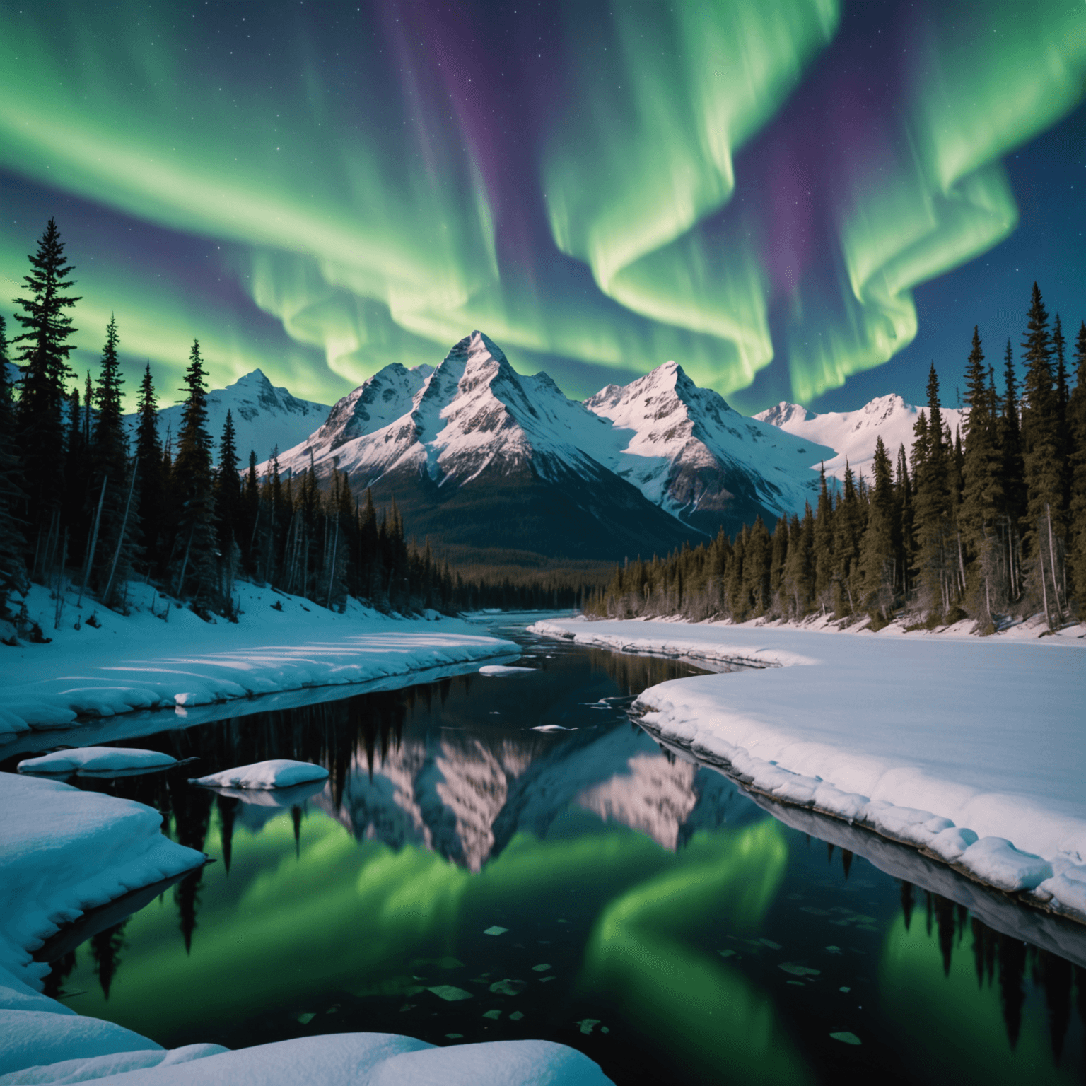 Dog sledding through the Alaskan wilderness