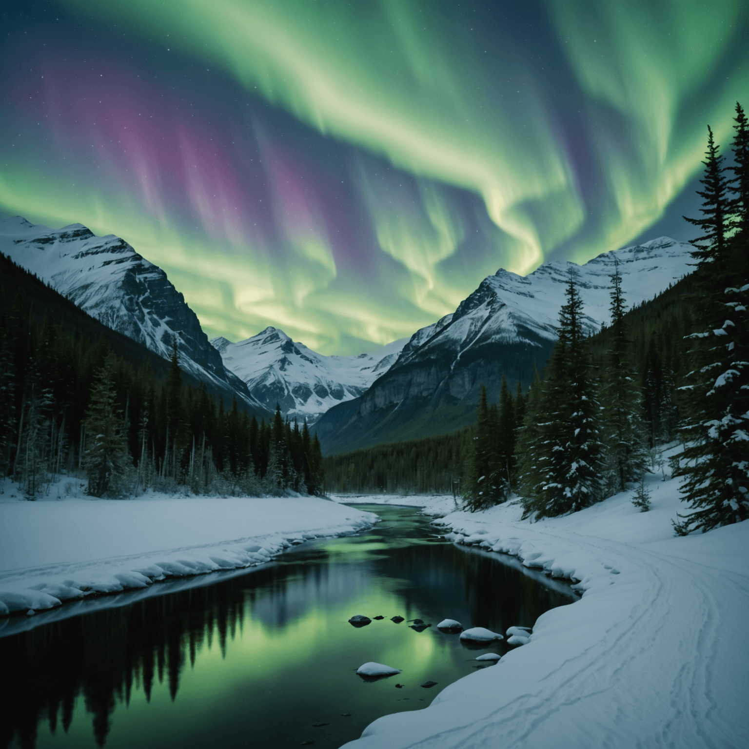 Interior of a cozy cabin at Snowhook Lodge, featuring rustic decor and a view of the snowy landscape outside.