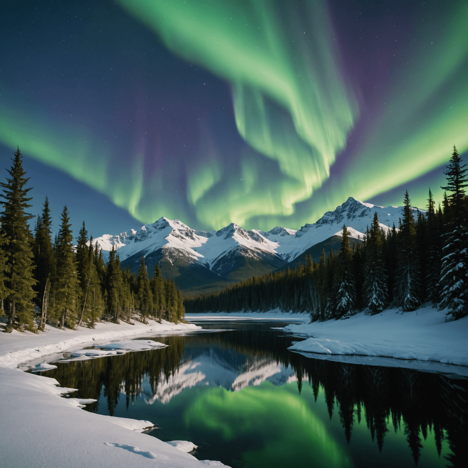 A team of sled dogs pulling a sled through the snowy terrain of Skagway