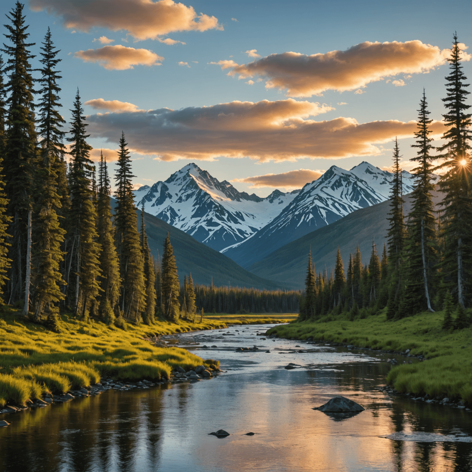 A stunning view of Kenai Fjords with glaciers calving into the sea