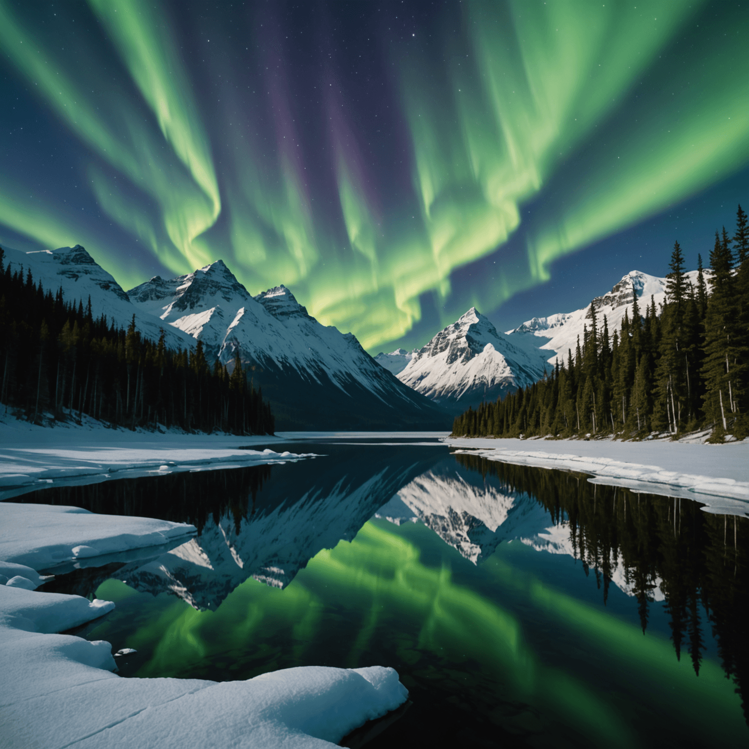 Aurora over Wonder Lake