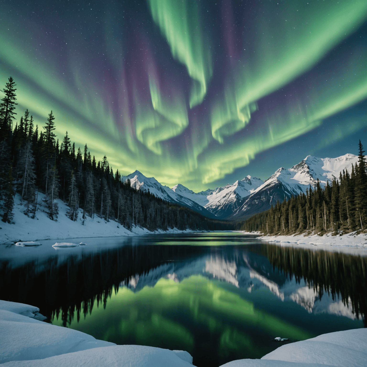 A group of snowmobilers listening to a guide's briefing in Alaska