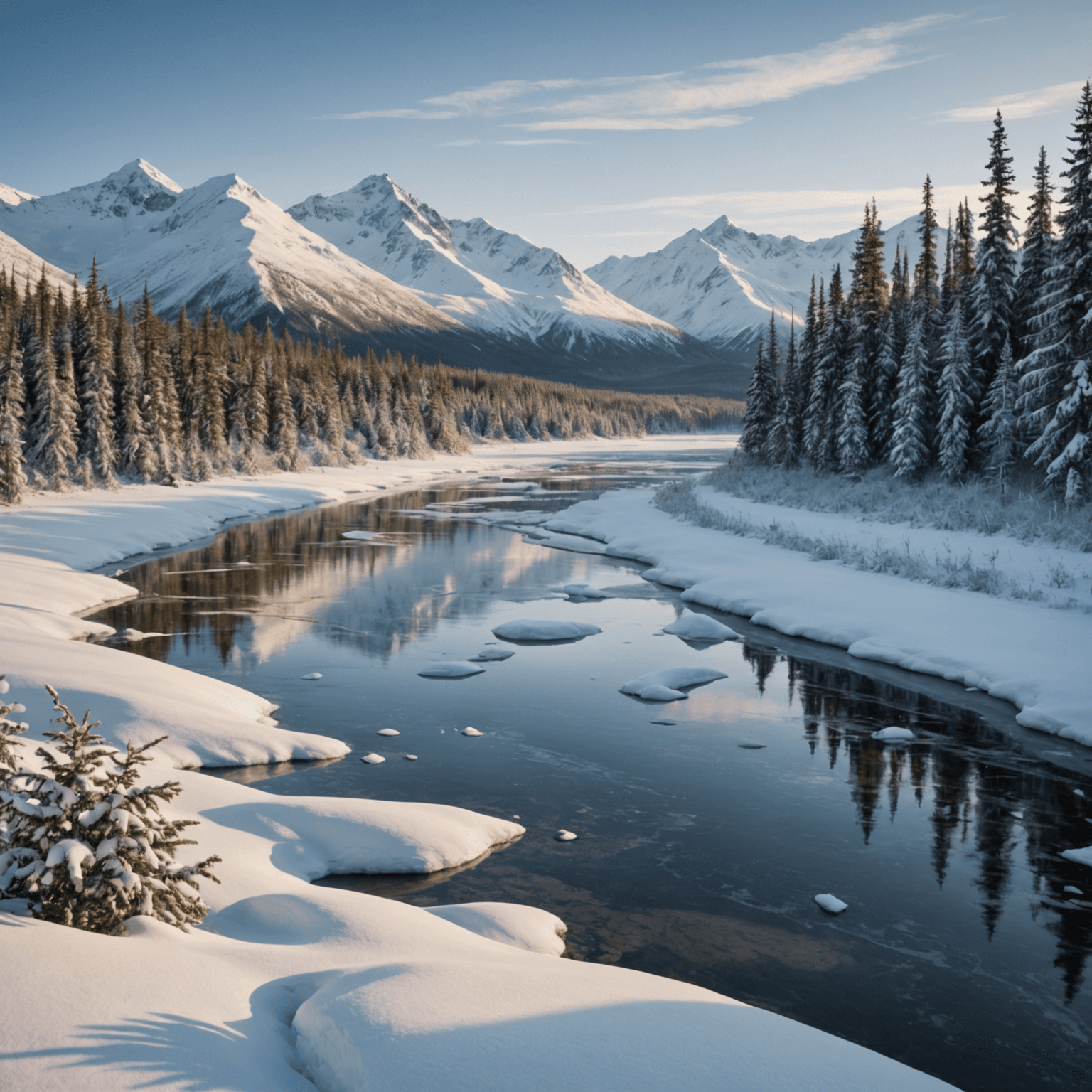 A snowmobiler navigating the picturesque trails of Hatcher Pass