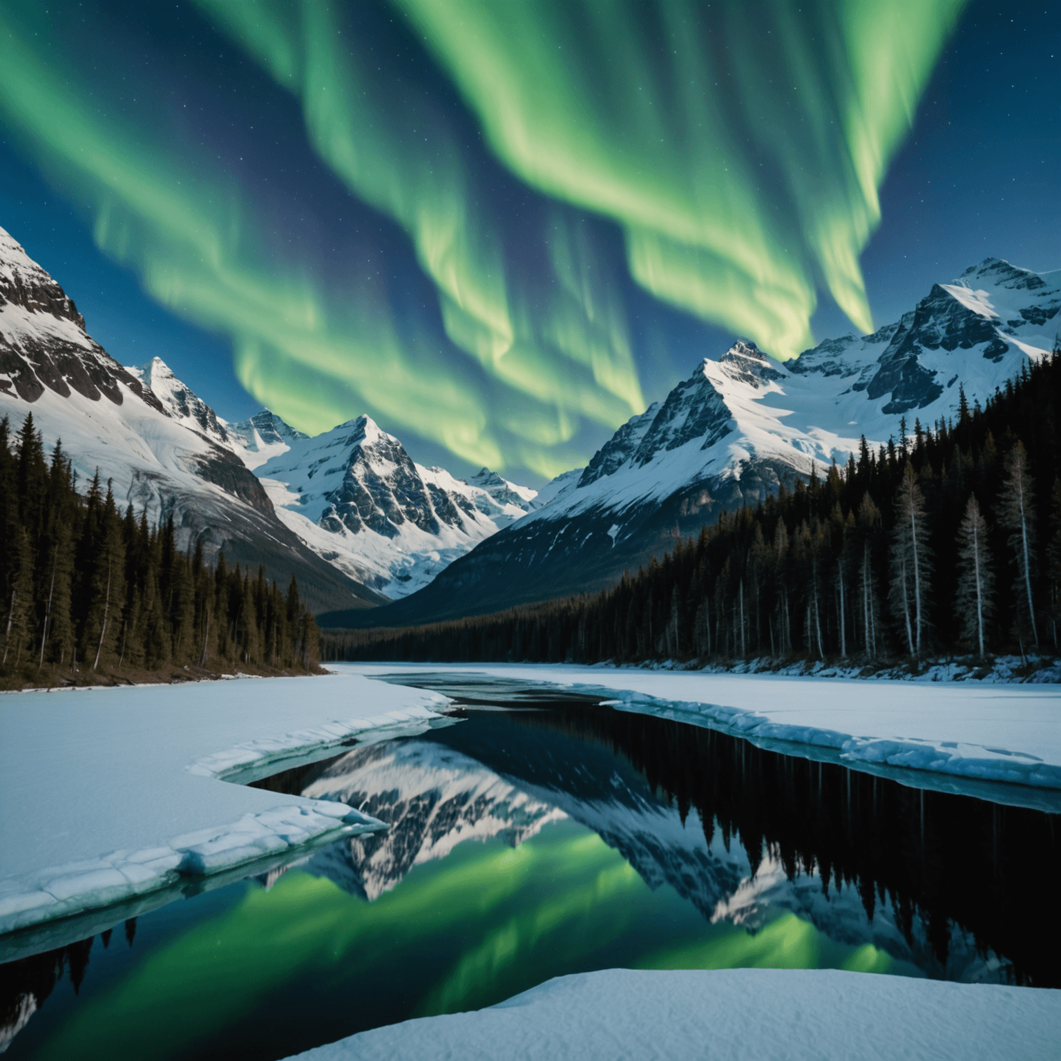 A group of snowmobilers stopping for a scenic break on an Alaskan tour