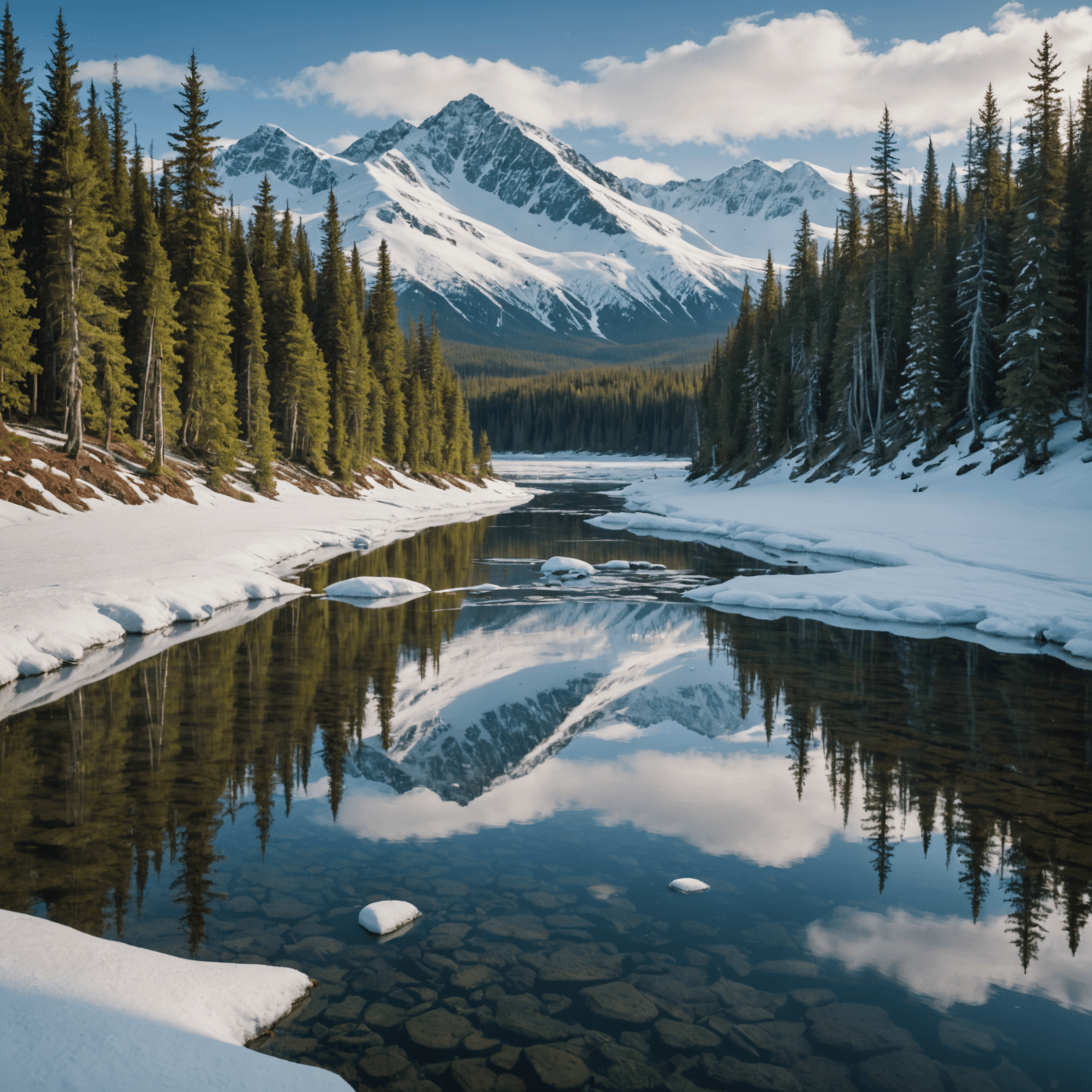 A table set elegantly with a view of the Turnagain Arm in the background.