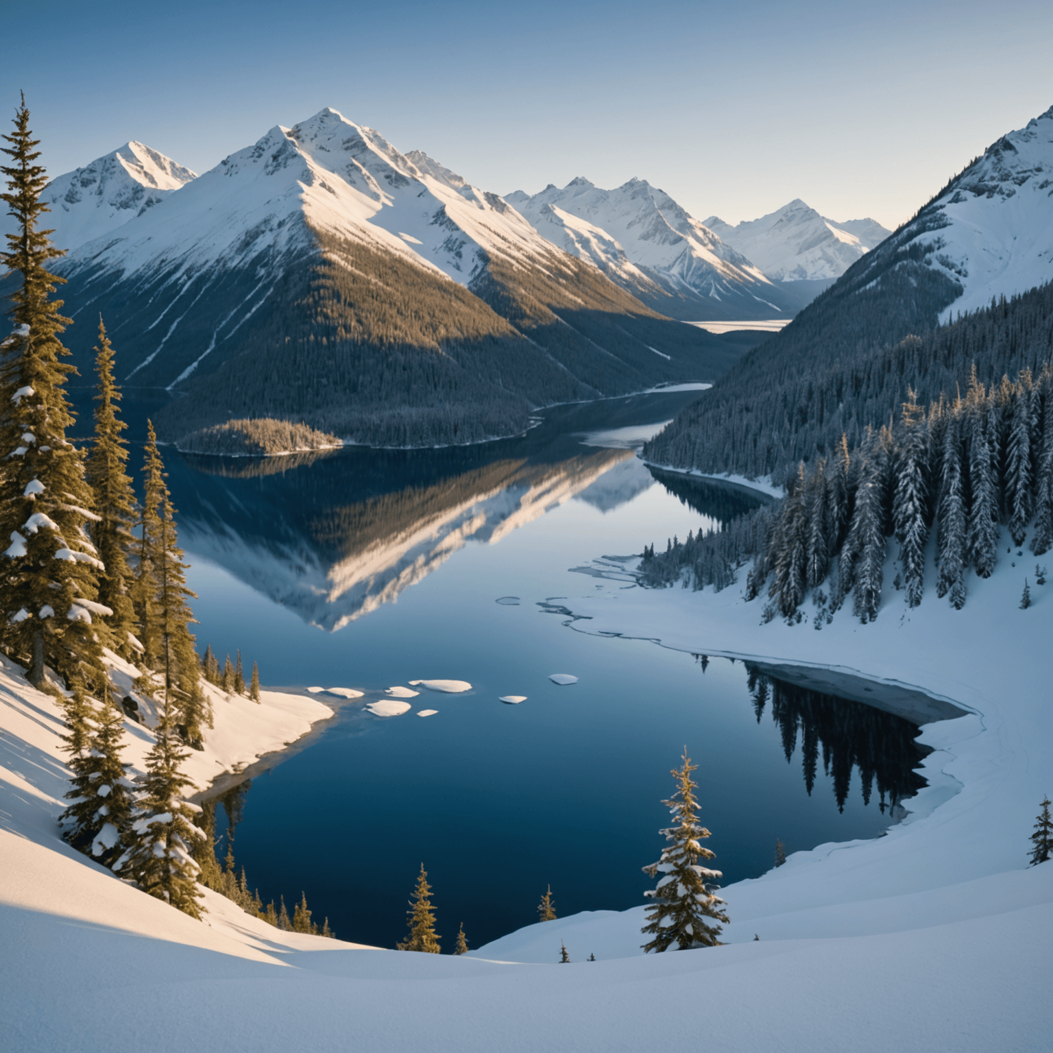 A helicopter flying over a vast, icy glacier landscape, showcasing the panoramic beauty of Alaska's glaciers.