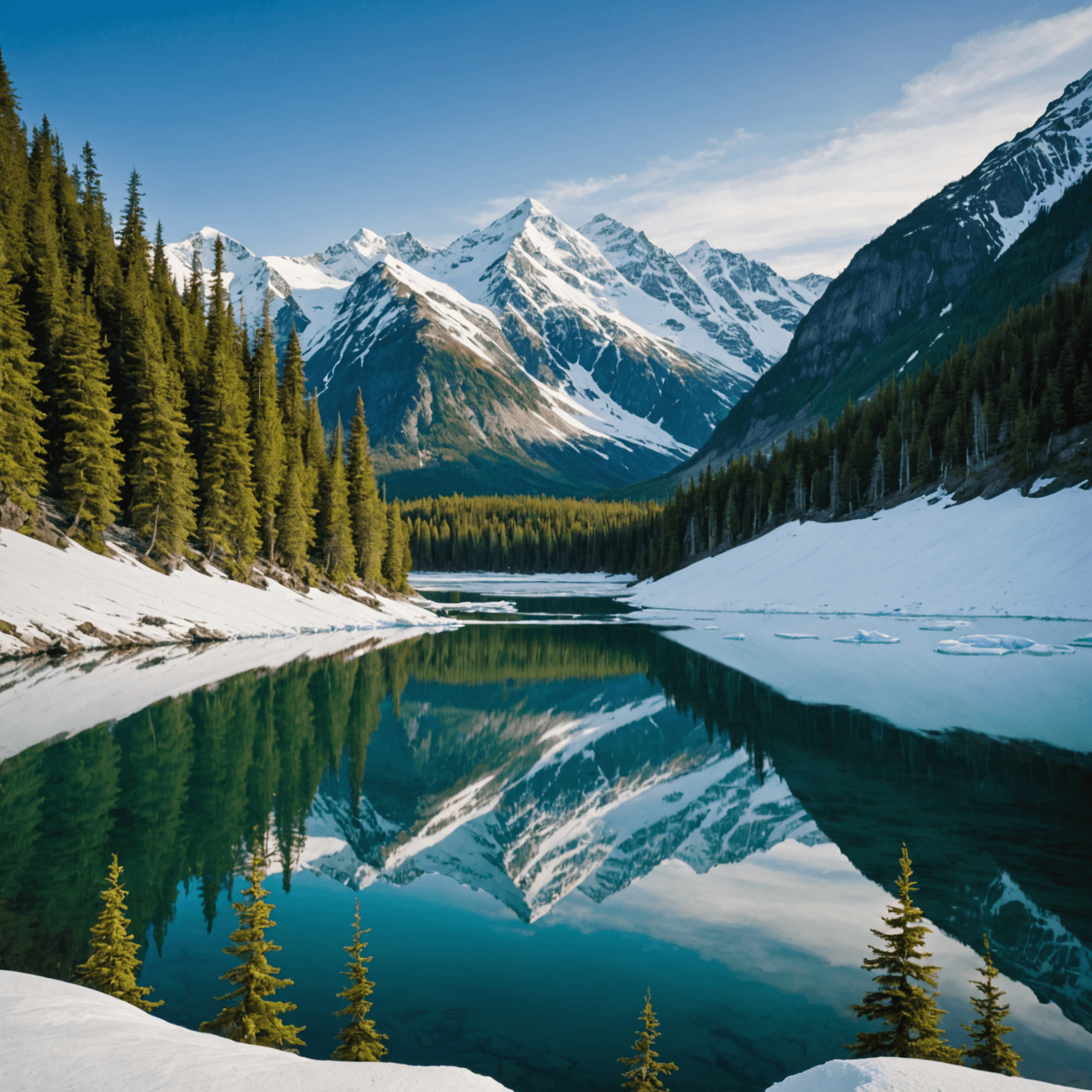 A side-by-side ATV navigating a rugged Alaskan trail with mountains in the background.