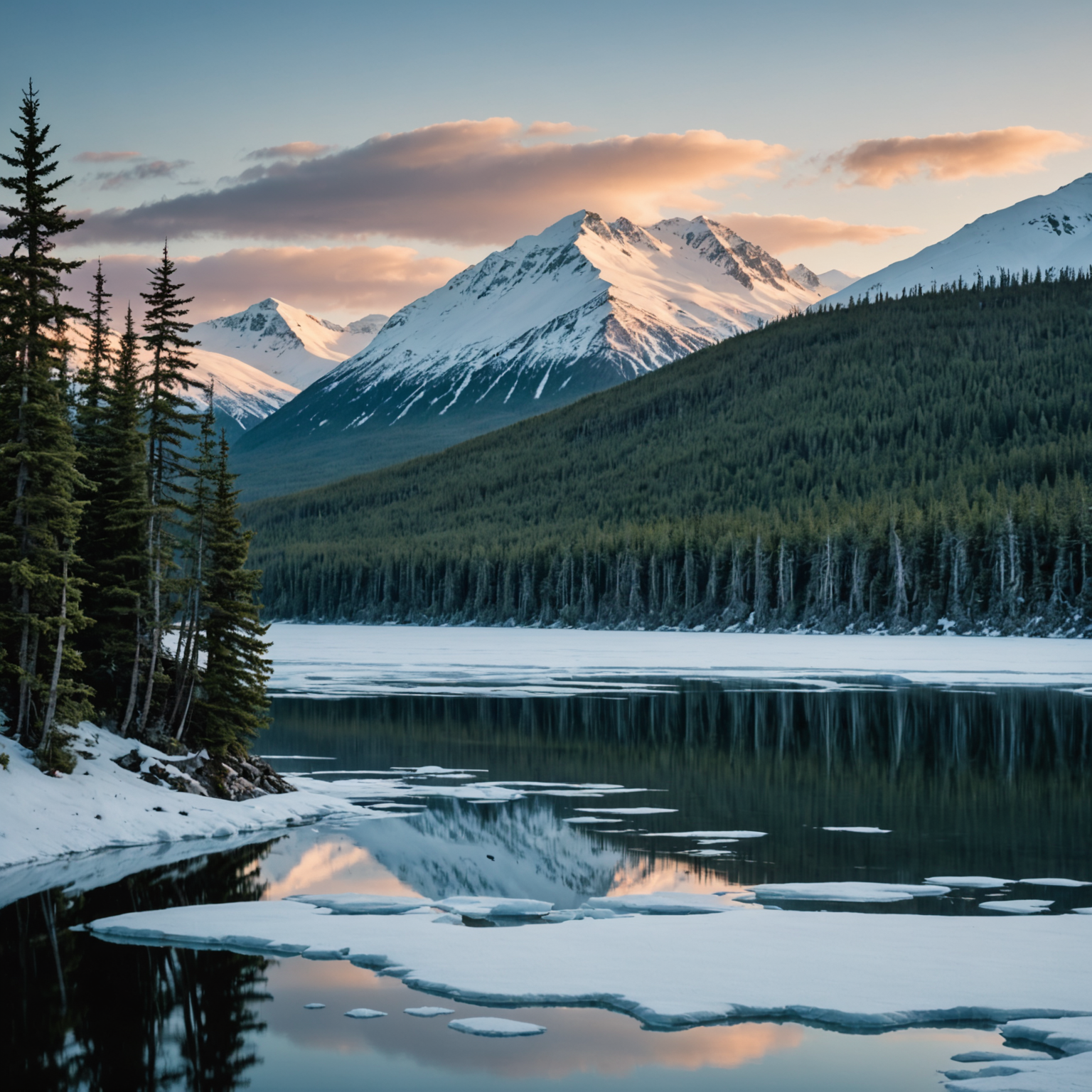 Historic buildings in downtown Talkeetna