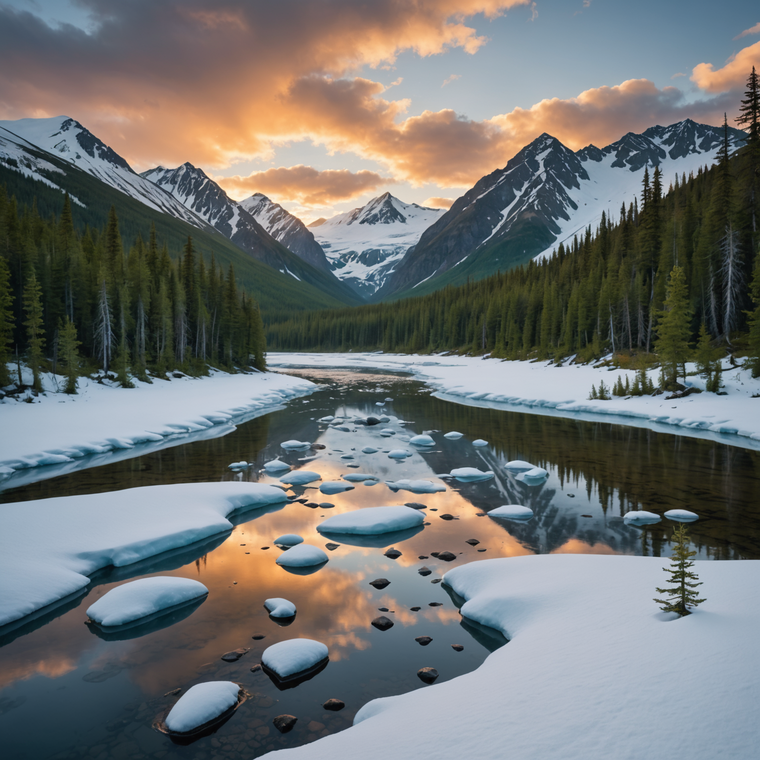 A family enjoying a scenic hike in the summer with mountains in the background