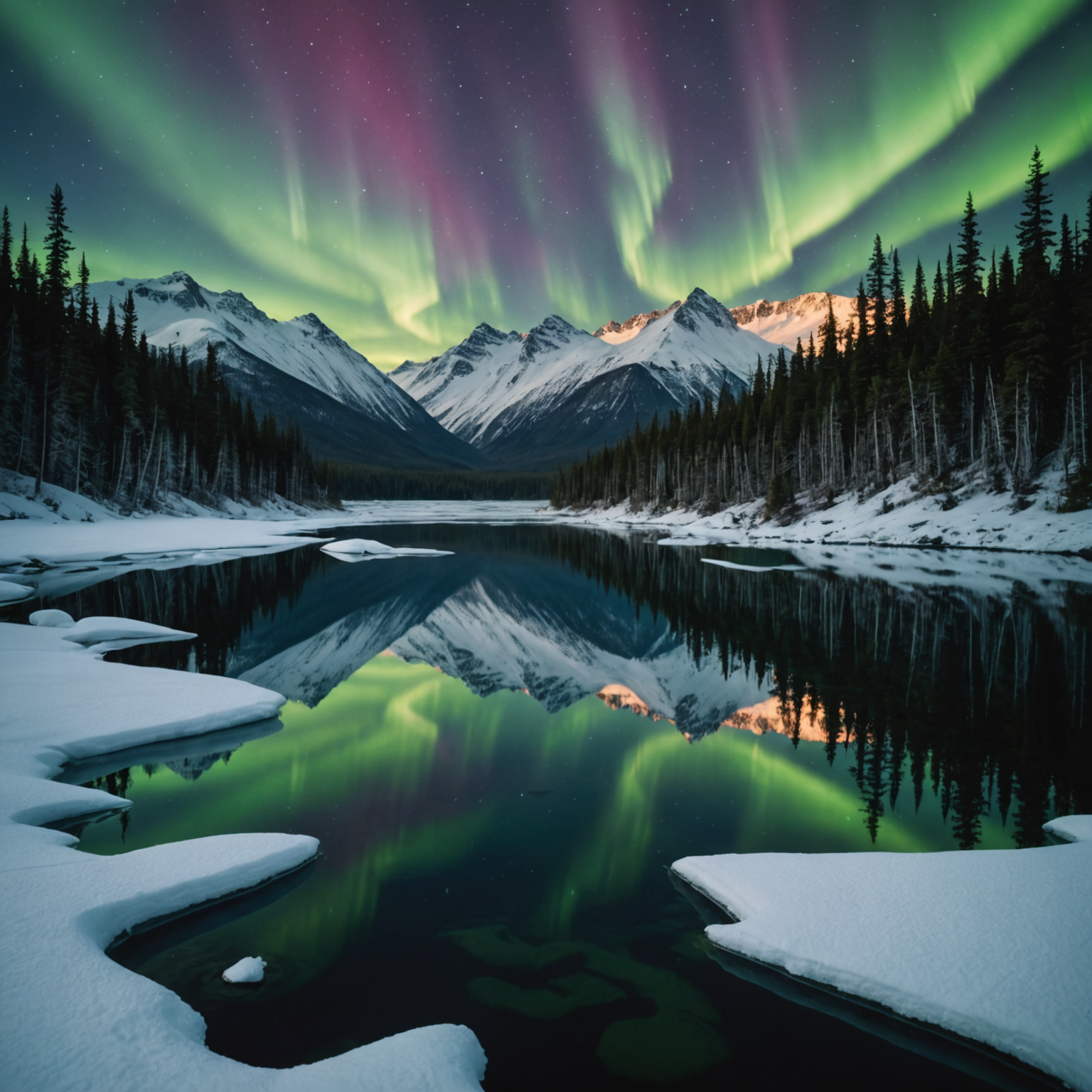 Snowmobiles parked with Blackstone Glacier in the background