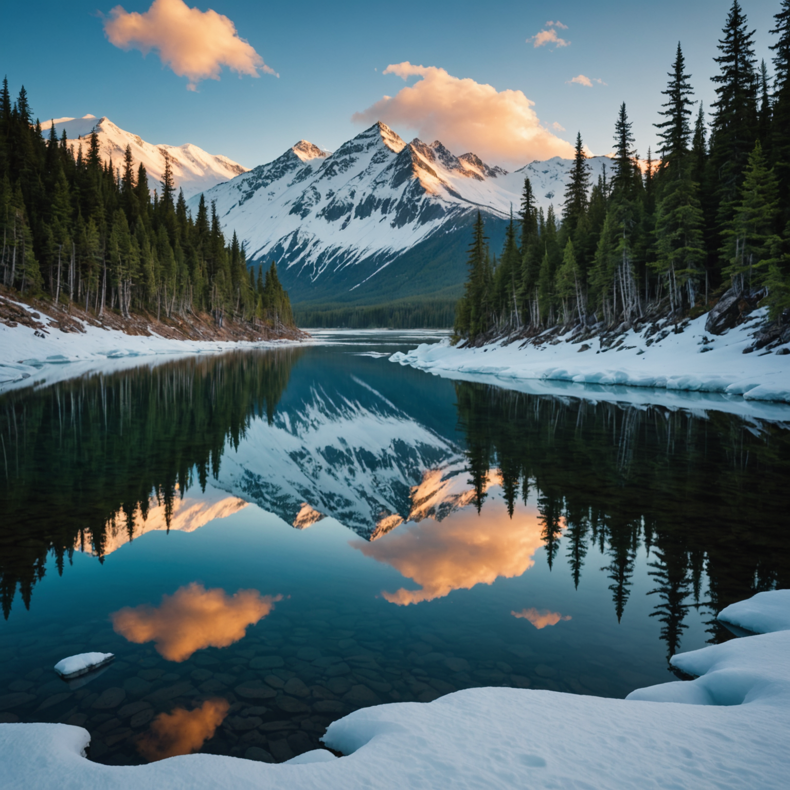 A group of people enjoying snow rafting down a snowy slope surrounded by Alaskan mountains.