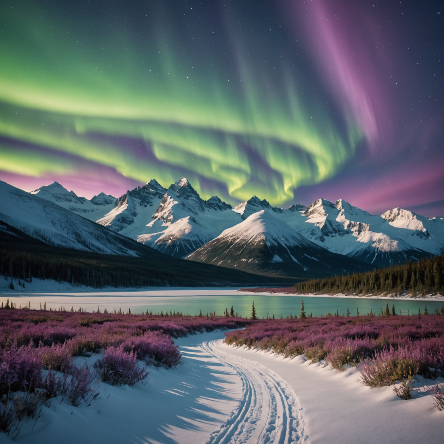 A scenic view of an ATV trail through the Honey Island Swamp, showcasing cypress trees and a meandering waterway.