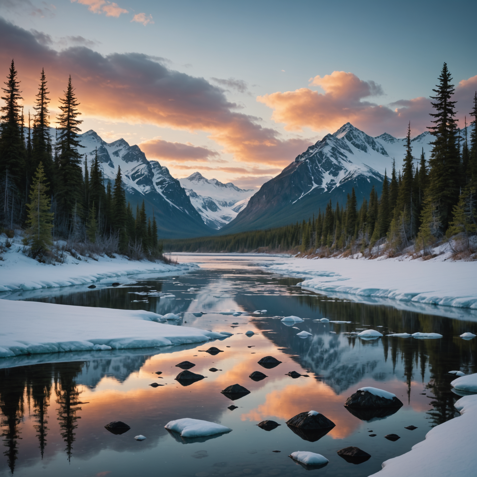 A scenic view of Hatcher Pass with trails and mountains in the background.