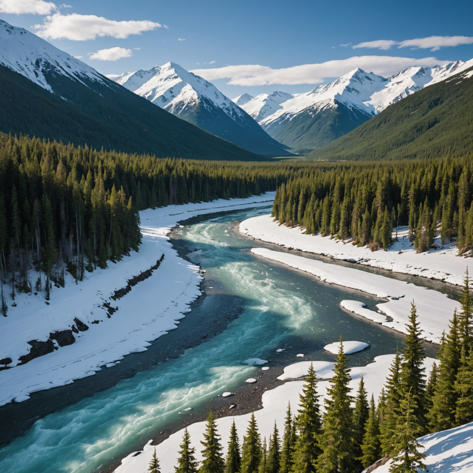 Snow Jet Skiing in Alaska