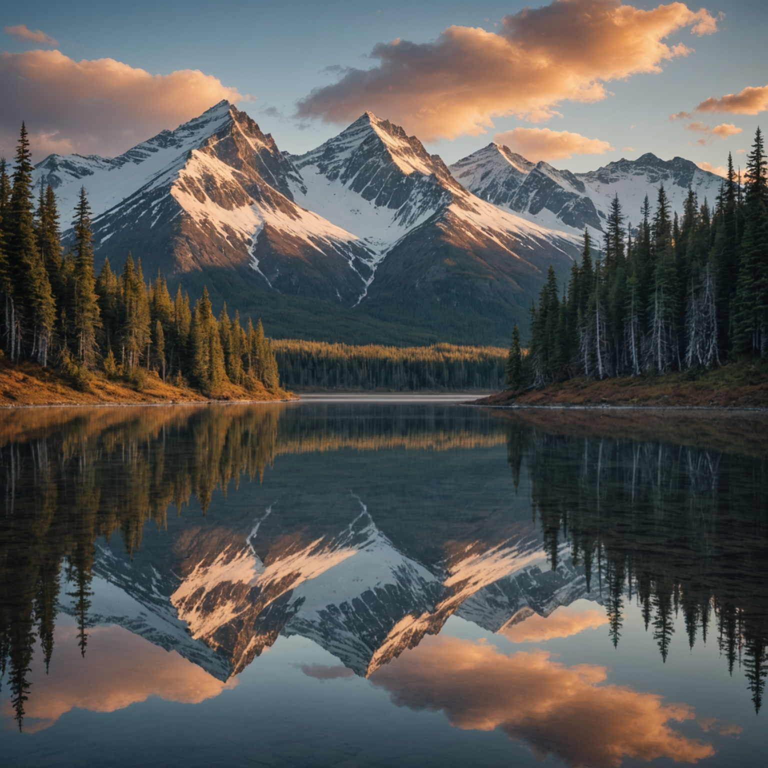 A view of the Aurora Train passing through the Alaskan wilderness