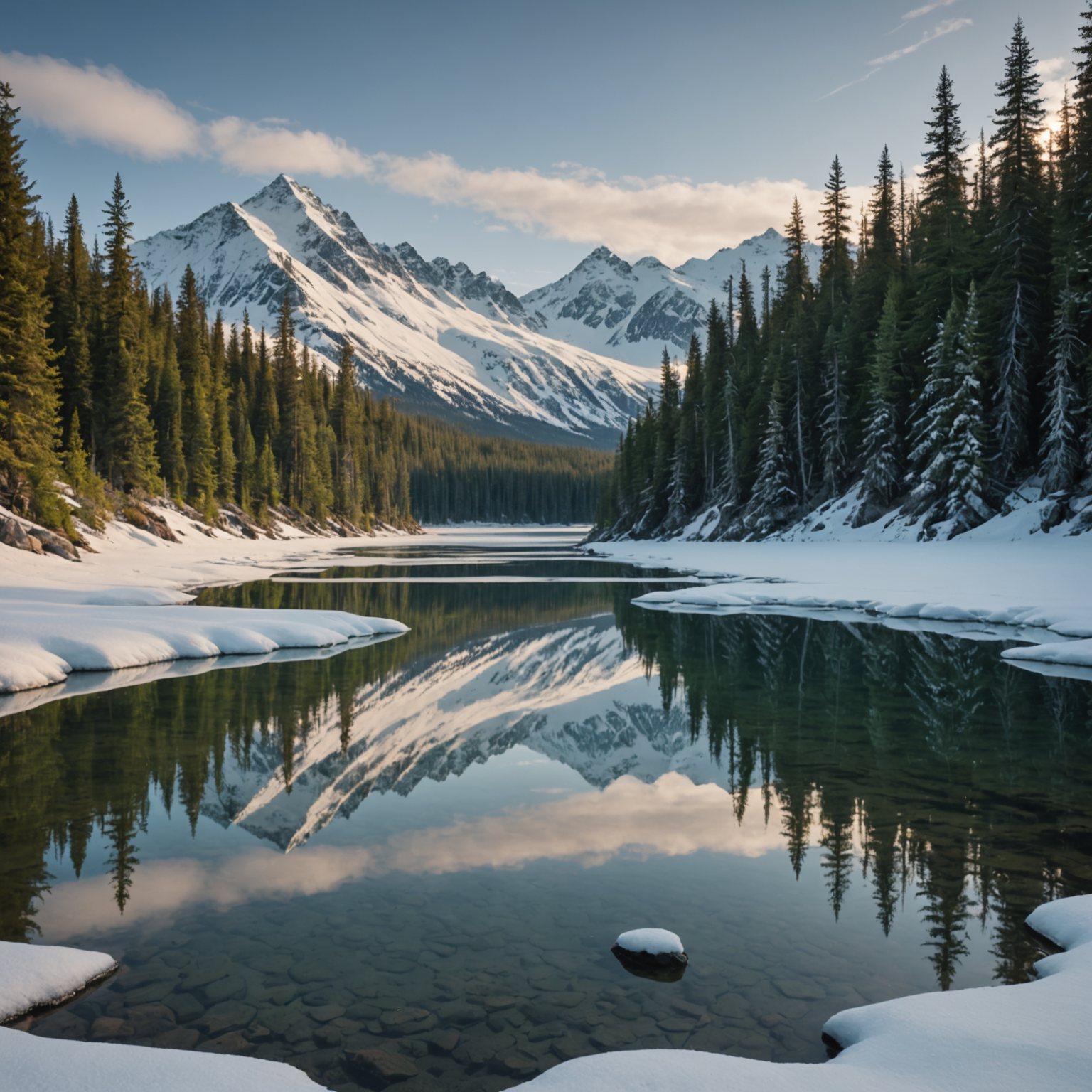 Aerial view of Bomber Glacier with B-29 bomber wreckage