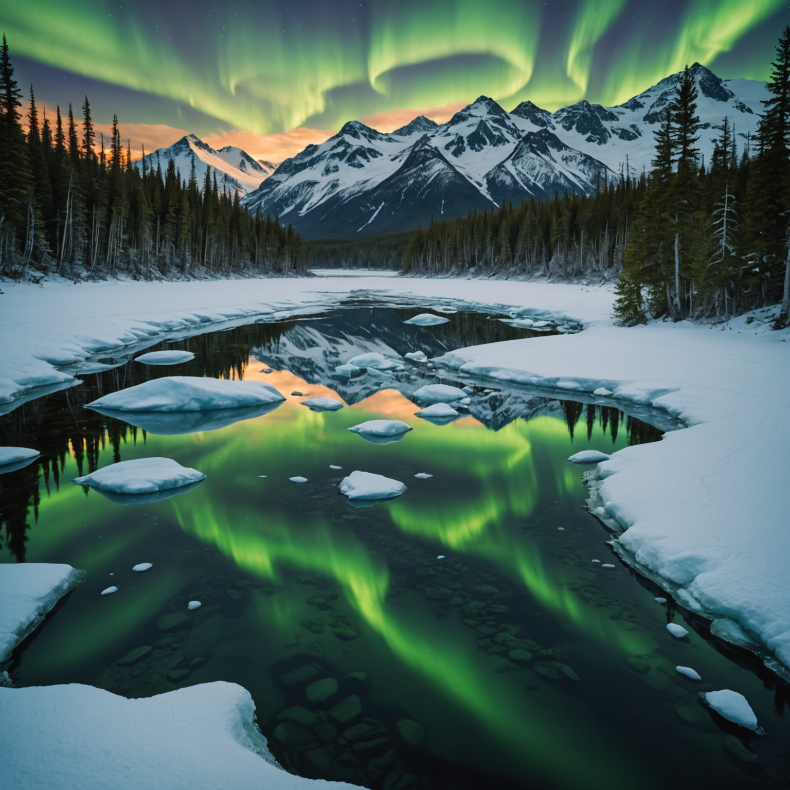 A person on a jet ski near a glacier with a backdrop of snow-capped mountains