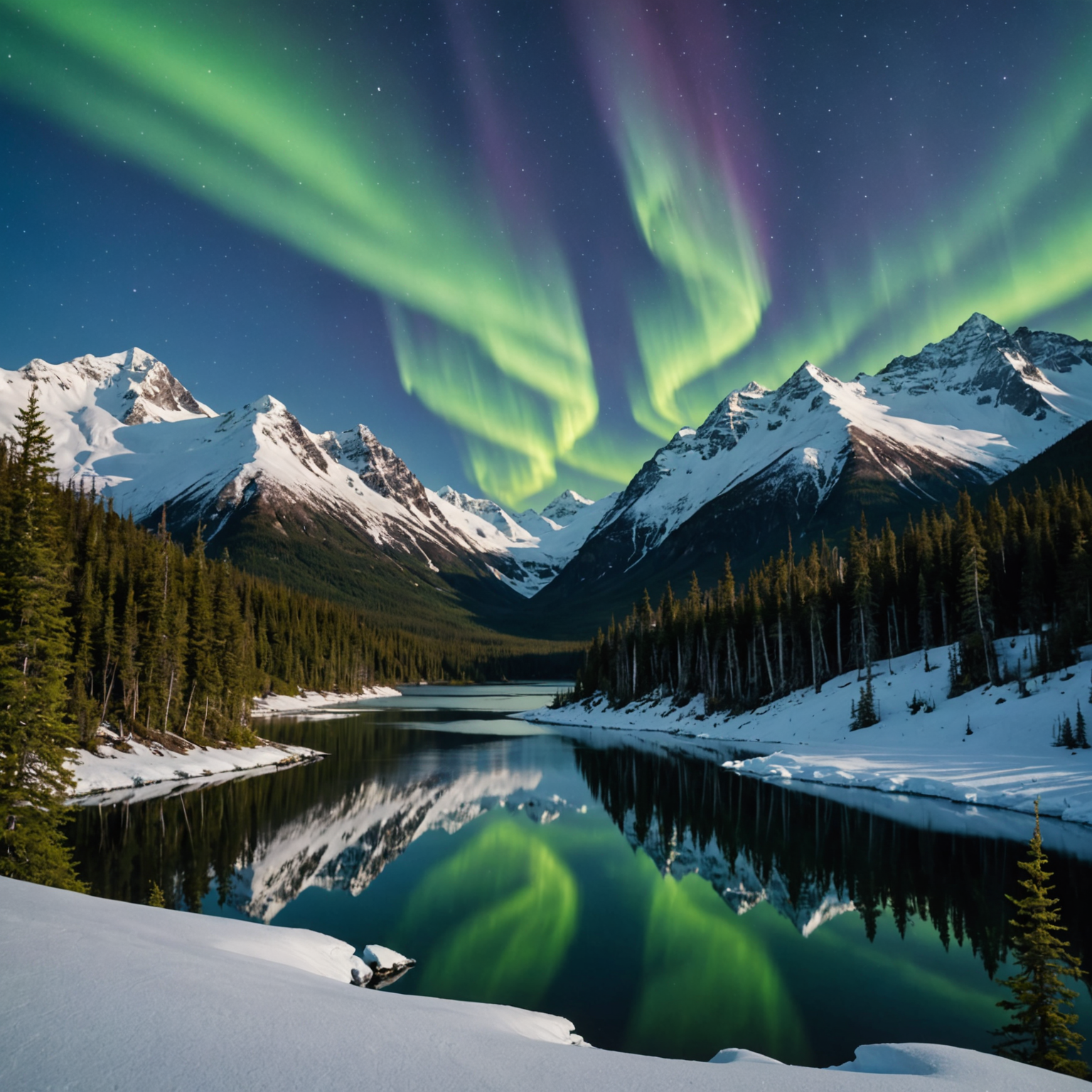 A De Havilland Beaver taking off from a remote Alaskan lake