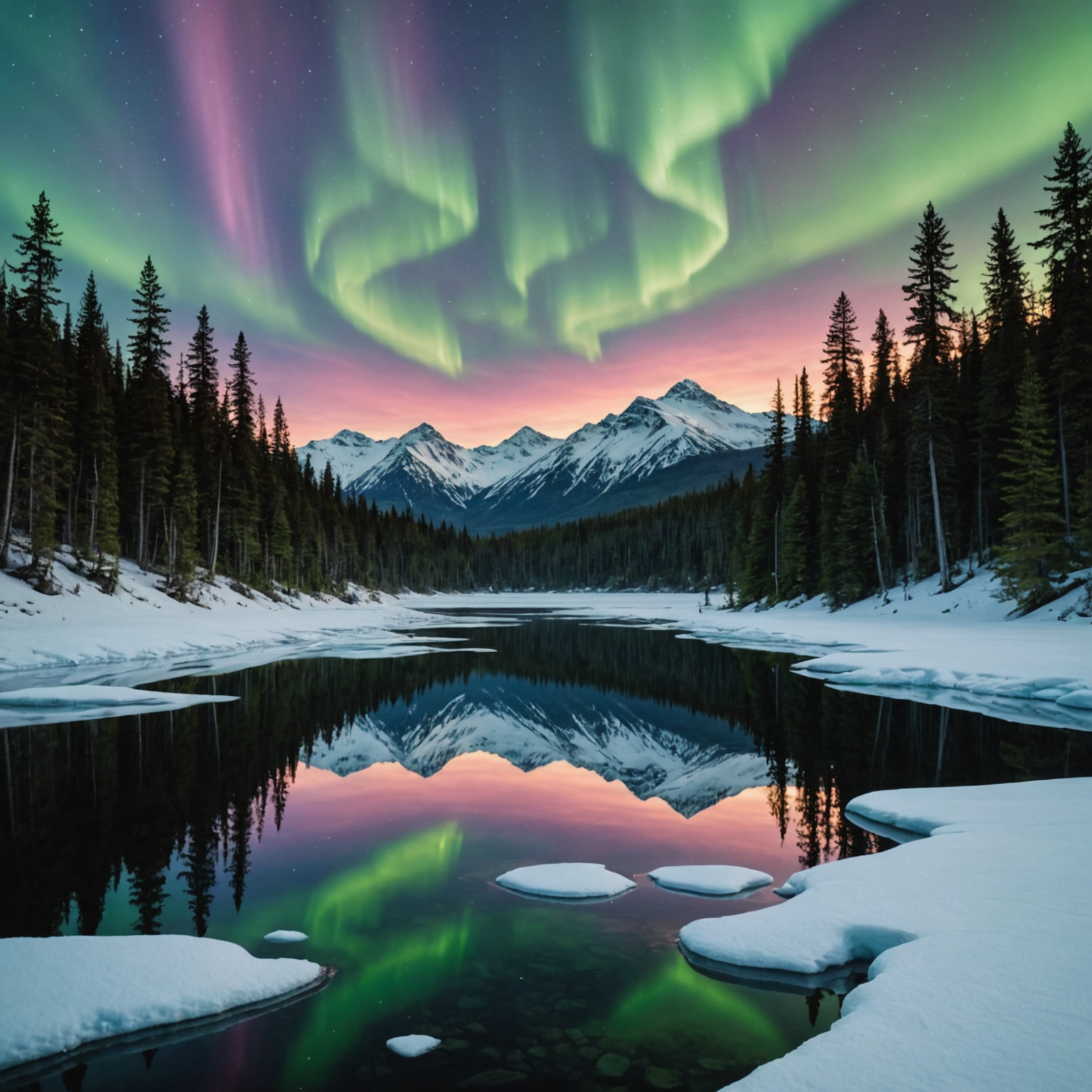 A group of mountaineers at the base of Denali, preparing for an ascent