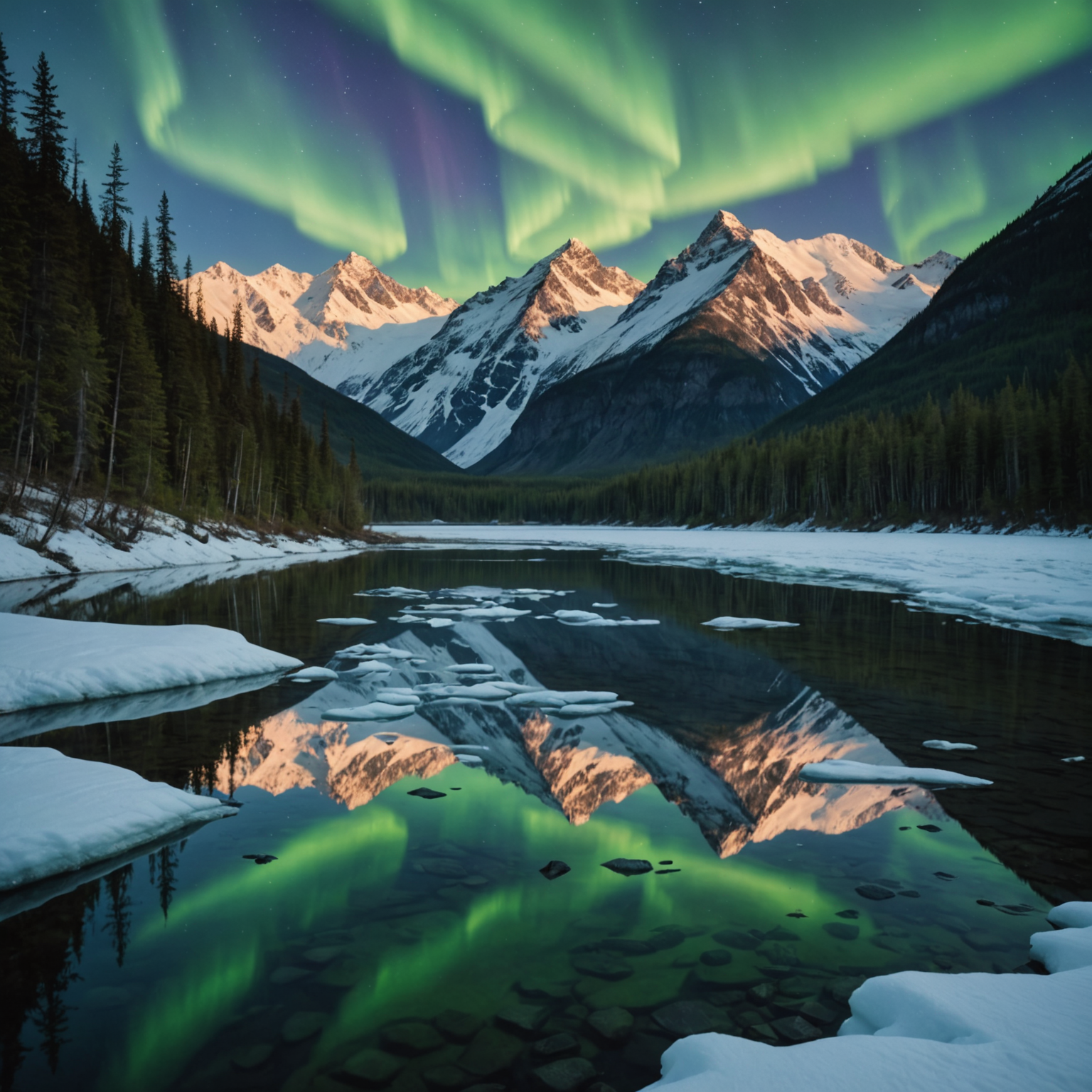 Tourists in kayaks paddling near a glacier, surrounded by icebergs and rugged mountains.