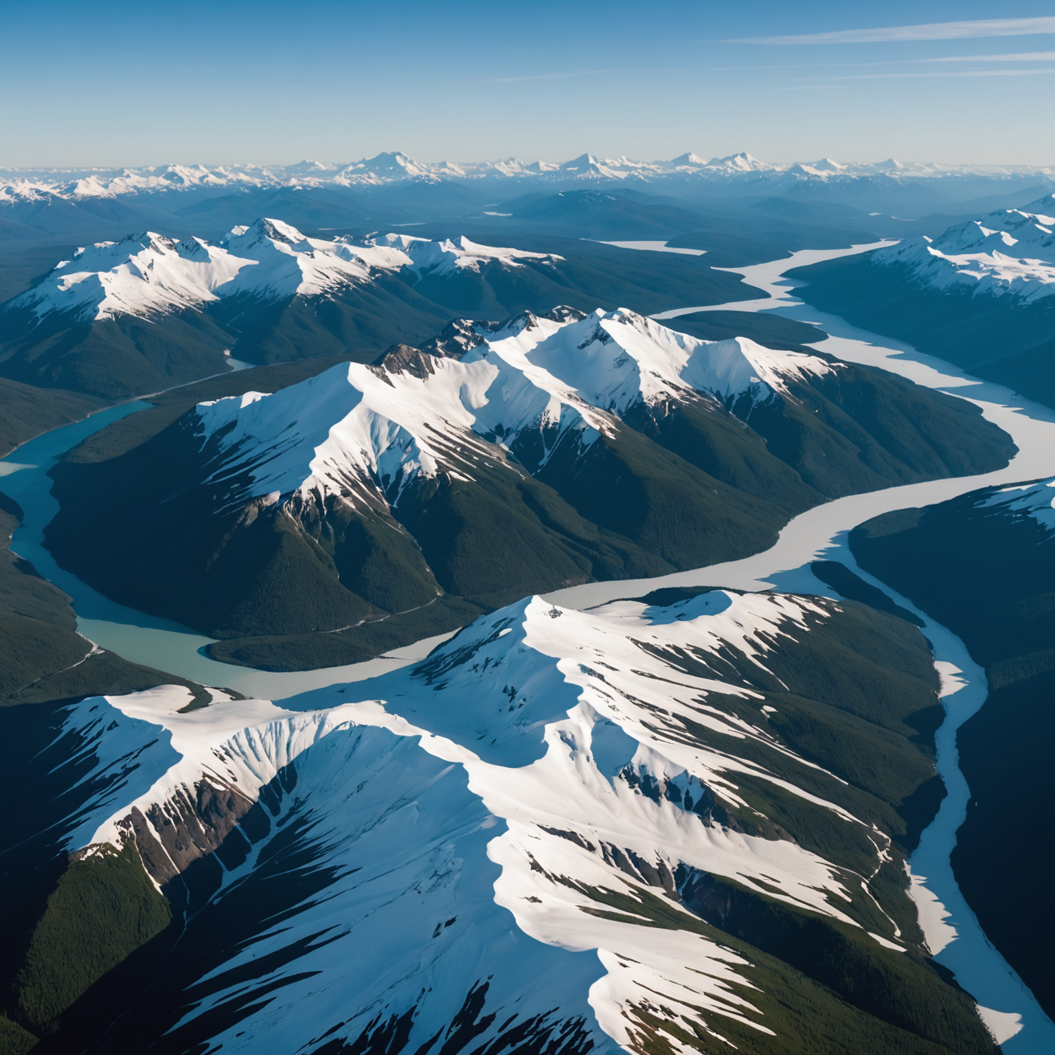 Aerial view of Mount Sanford with a vast glacier