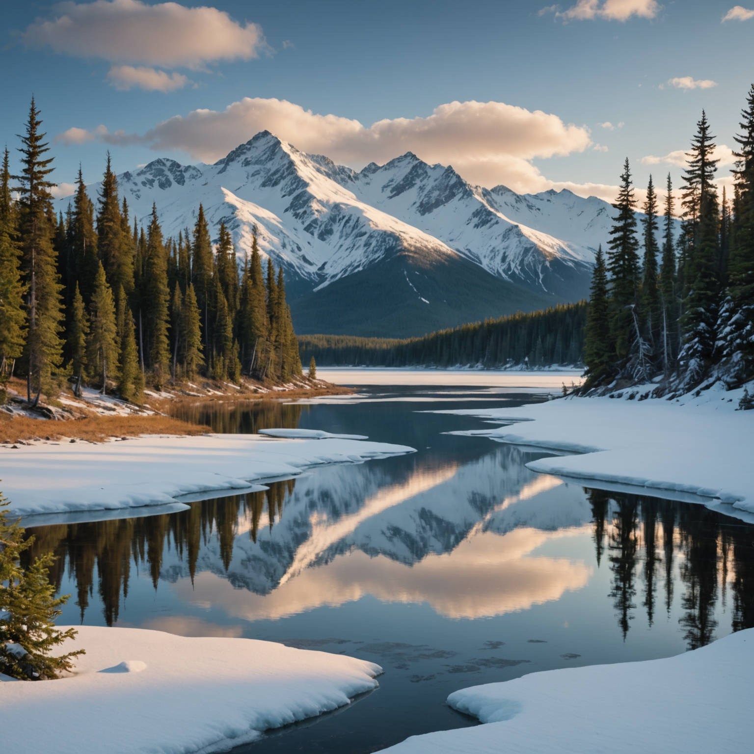 A group of snowmobilers navigating through the snow-covered terrain of Turnagain Pass.