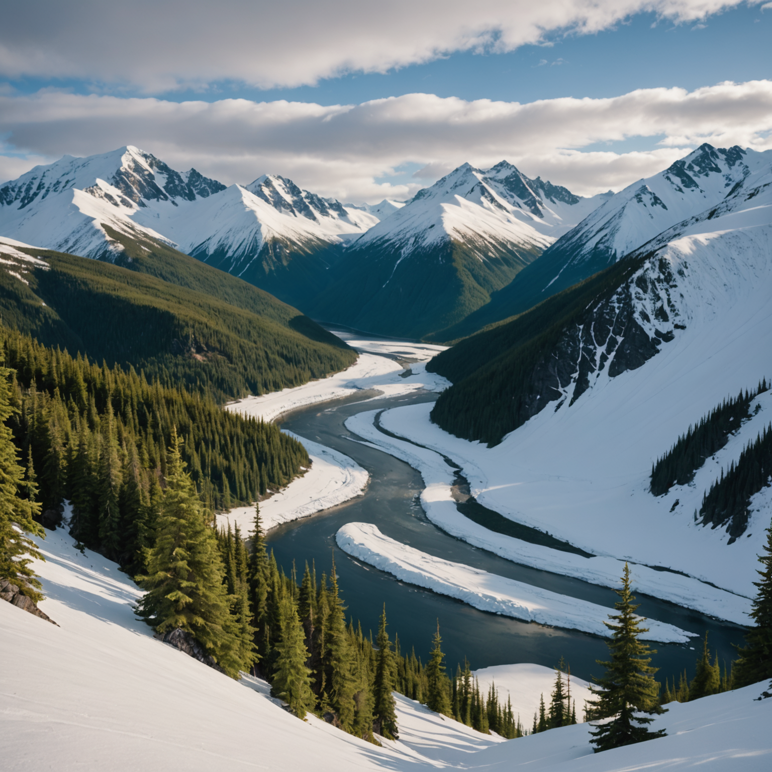 A humpback whale breaching in the waters of Kenai Fjords National Park