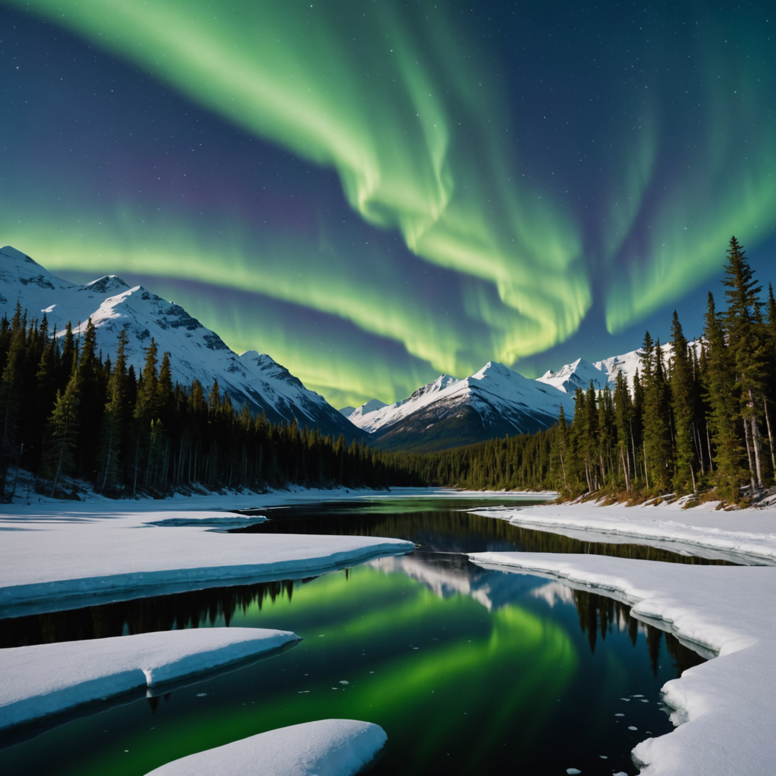 Aerial view of Kenai Fjords National Park with glaciers and fjords