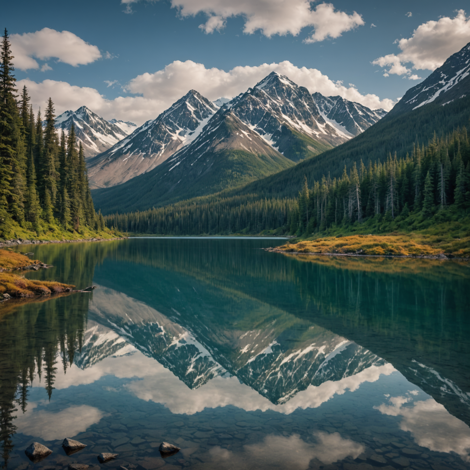 A cozy cottage in Anchorage surrounded by snow-capped mountains