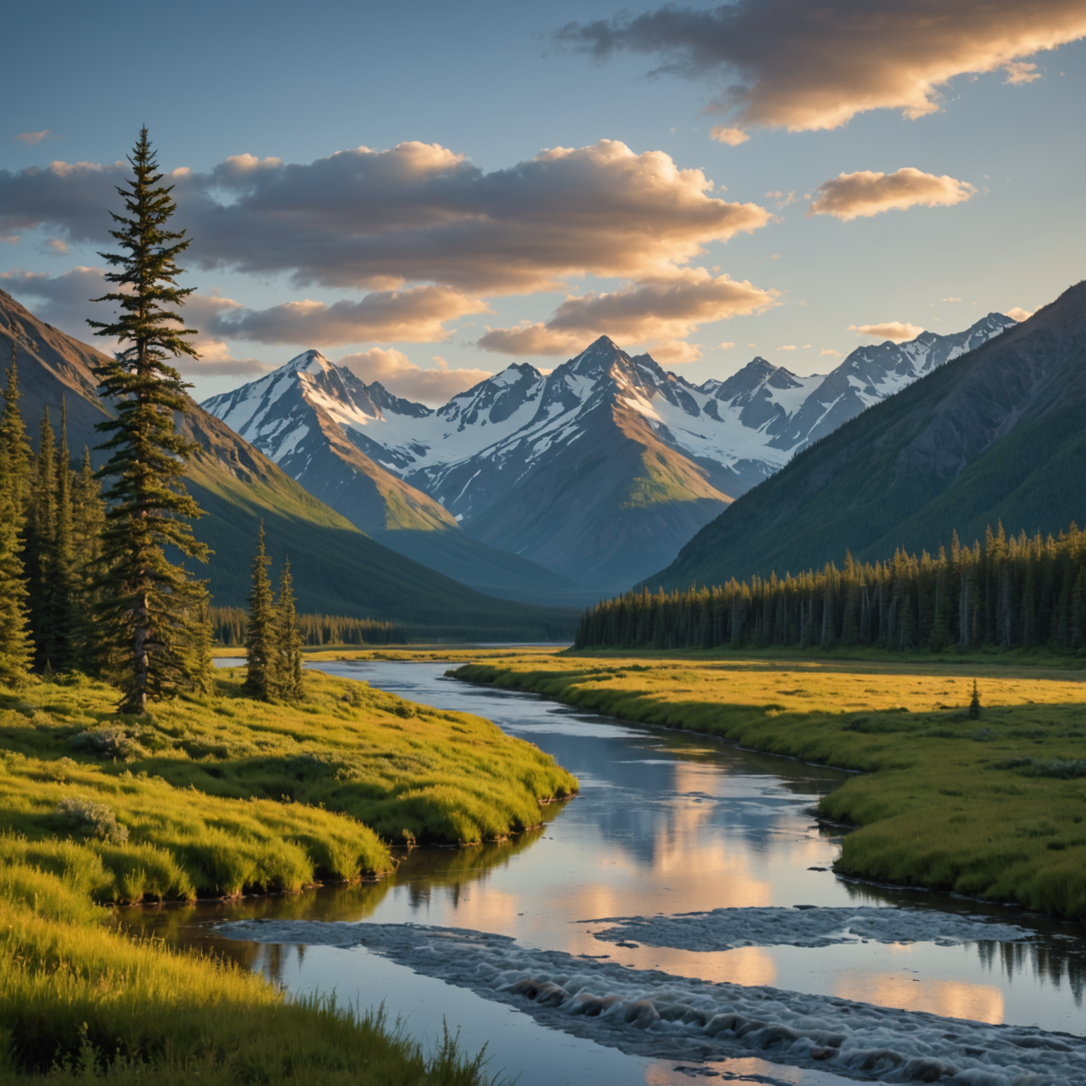 A map showing the distribution of cougars and grizzly bears in Alaska