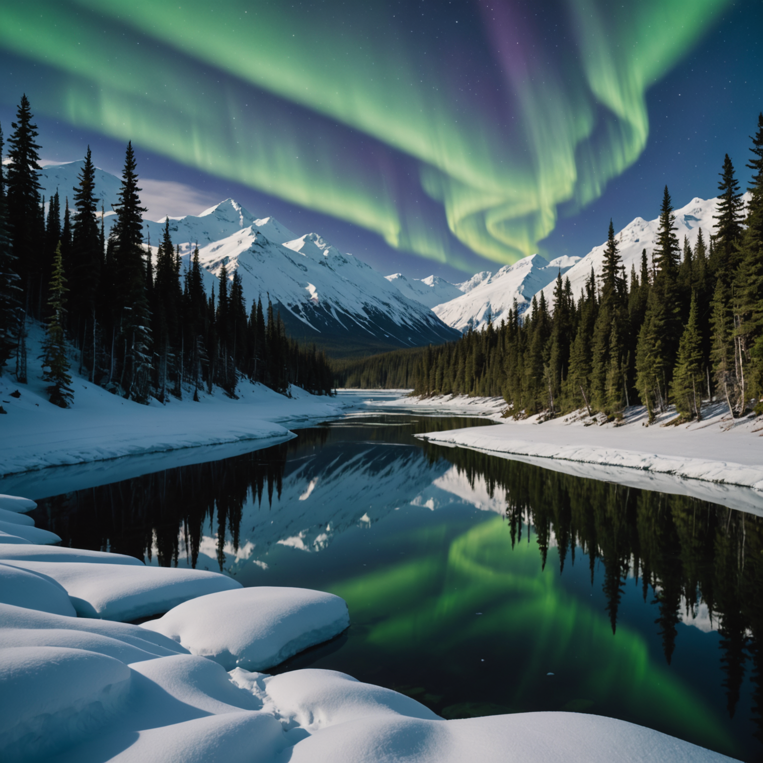 Grizzly bear in Alaskan landscape