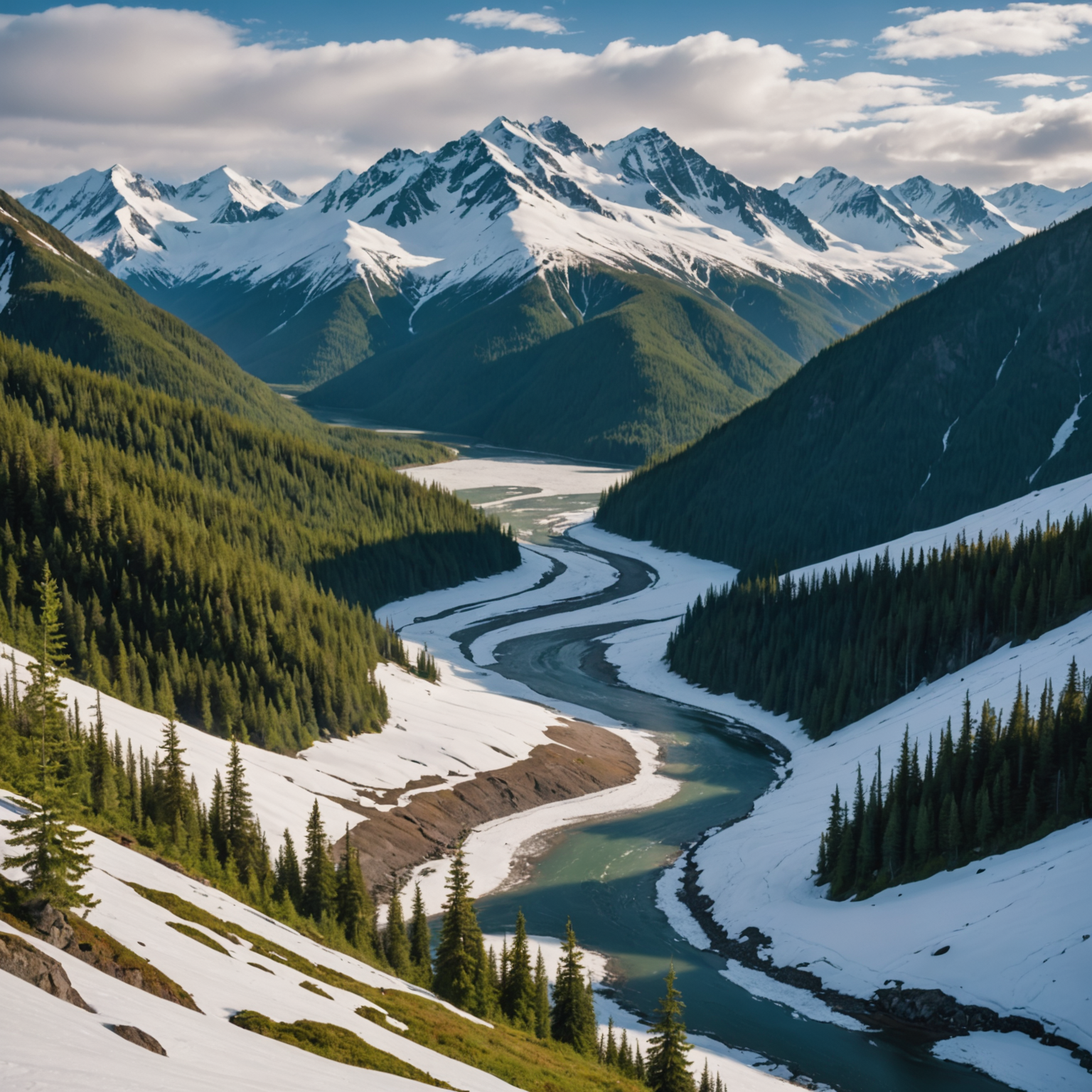 A group of climbers receiving instruction at the base of Matanuska Glacier