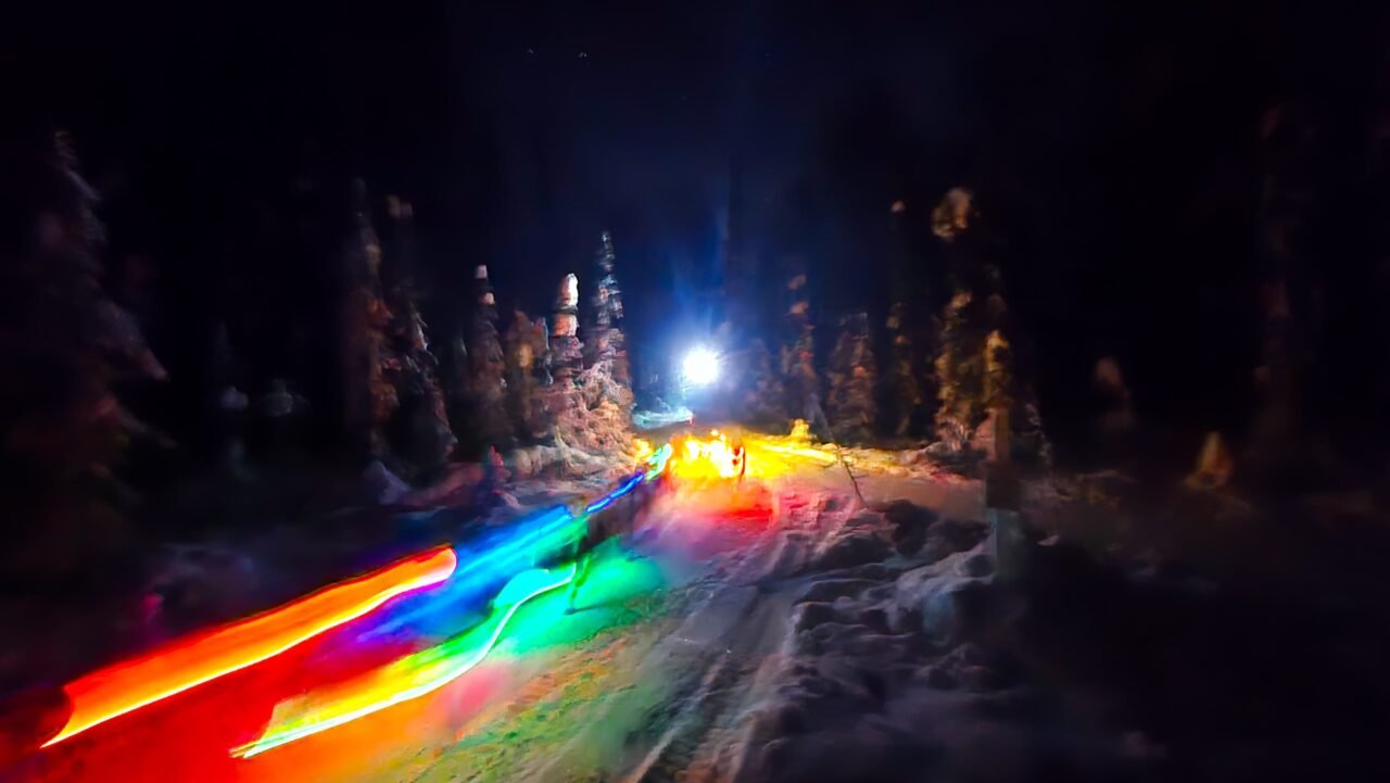 Snowhook Moontlit Dog Sledding Landscape - 02