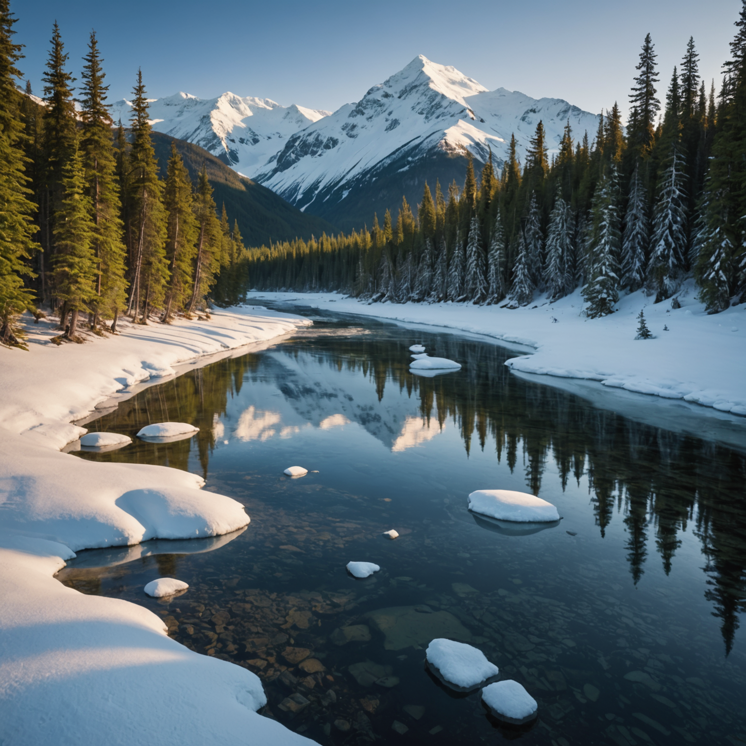 A grizzly bear catching salmon at Brooks Falls