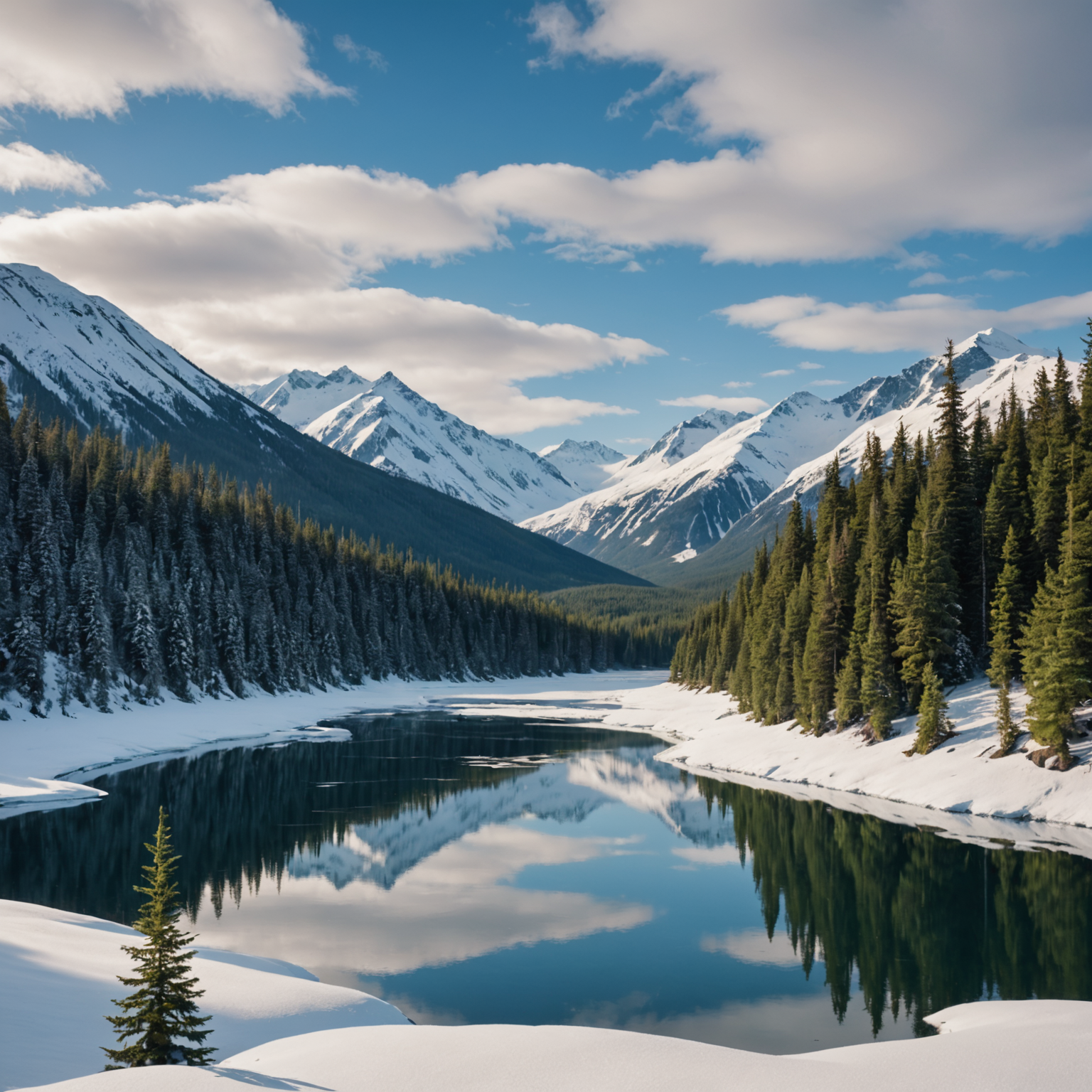 A pod of orcas swimming in Kenai Fjords National Park