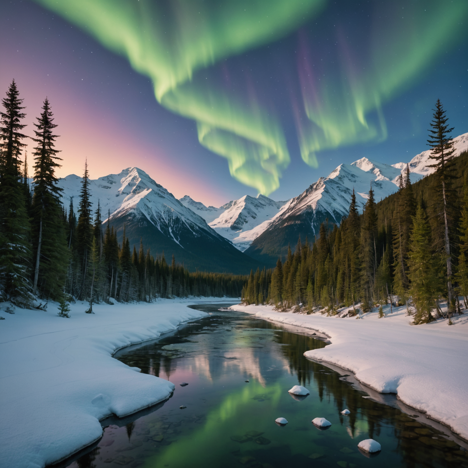 A family hiking in Denali National Park
