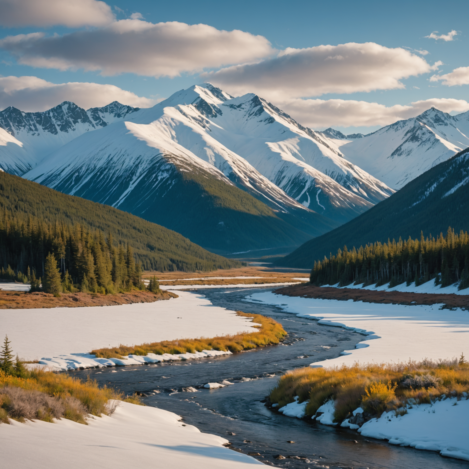 Beaver DHC in Flight Over Alaskan Wilderness